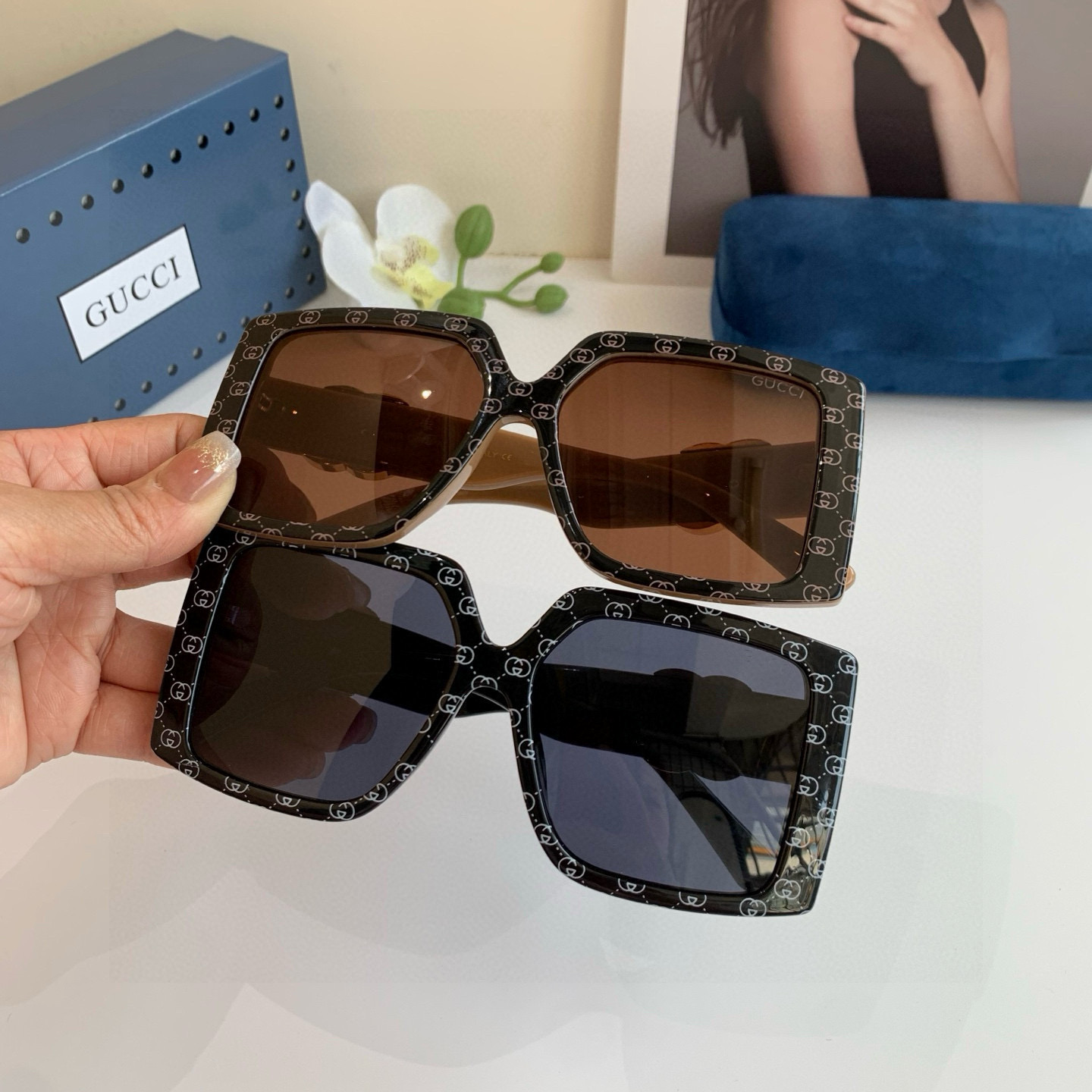 GUCCI グッチ メガネ フレーム 大きめ サングラス ブラック 31477 メンズ レディース ショップスタイル 人気商品 - 画像 9