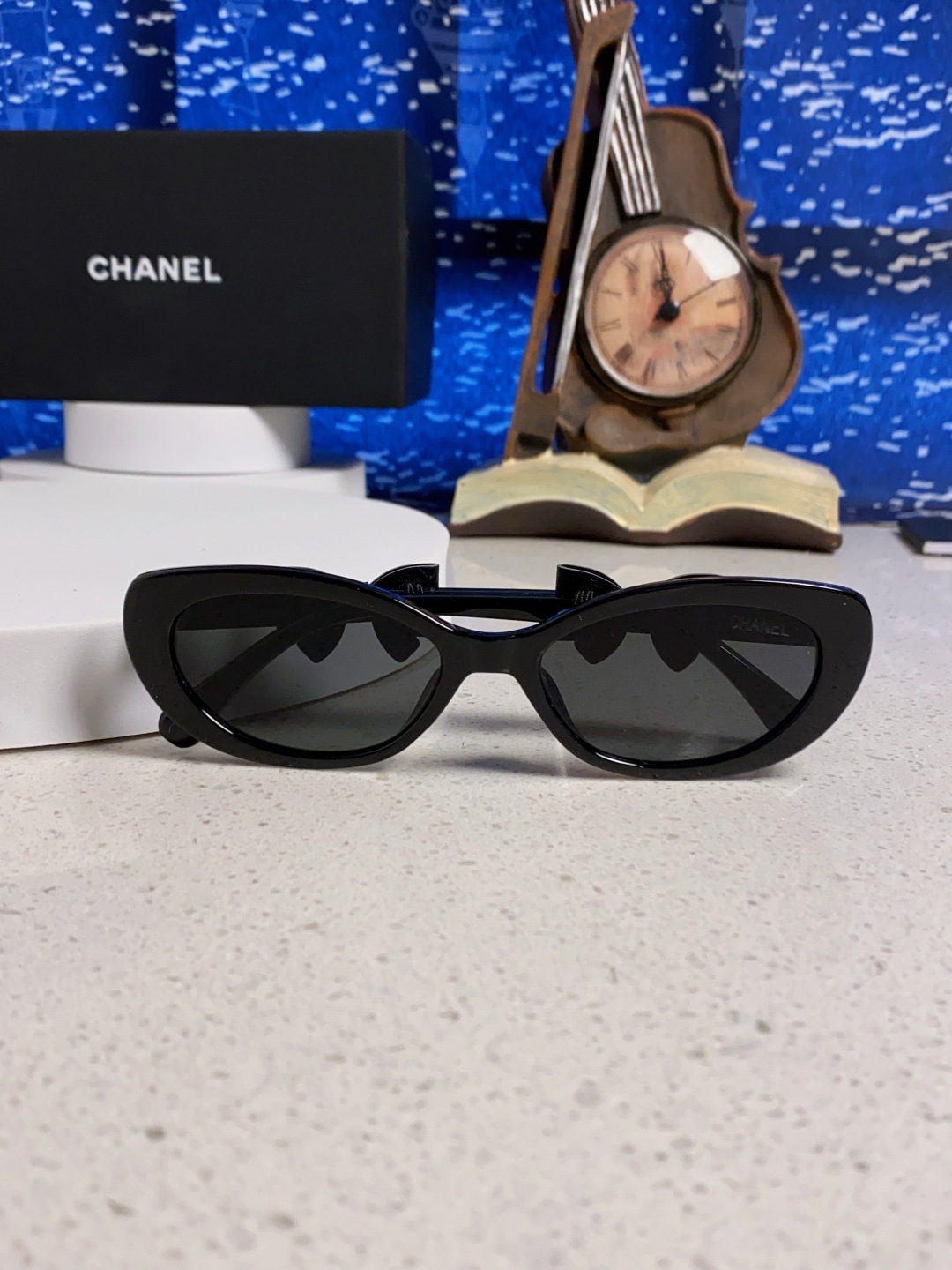 CHANEL シャネル サングラス フェイスリムデザイン 可愛いリボン おしゃれ 大人気 レディース ブラック 多色展開 - 画像 3