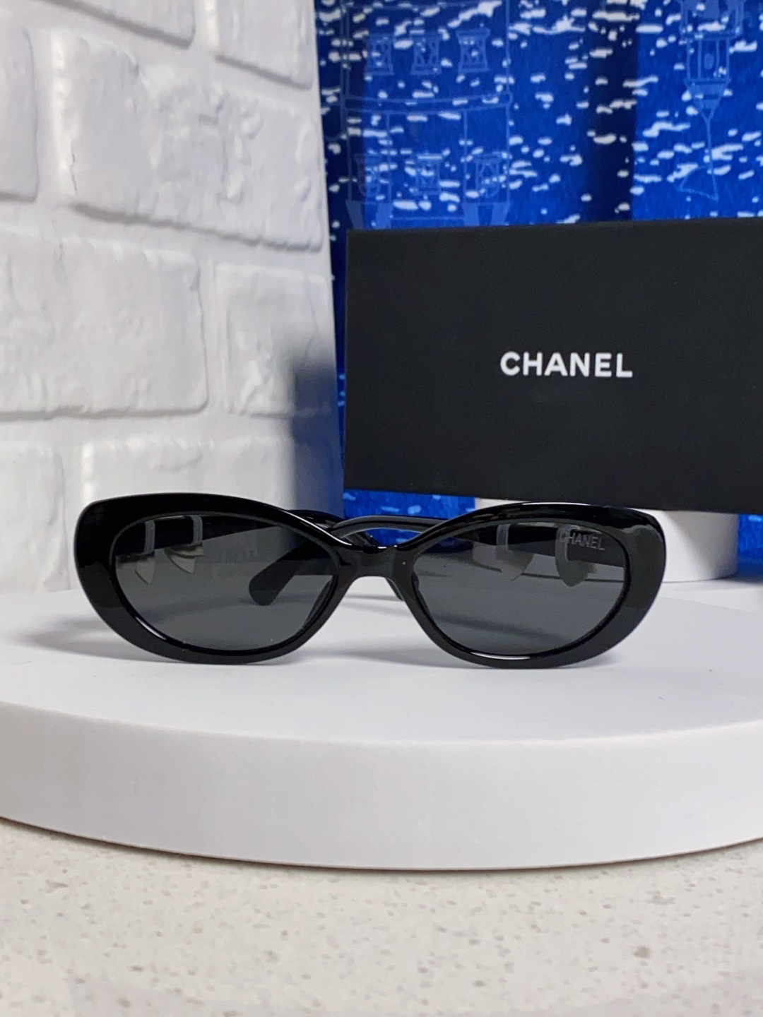 CHANEL シャネル サングラス フェイスリボン ブローチ かわいい レディース ブラック 多色展開 - 画像 5