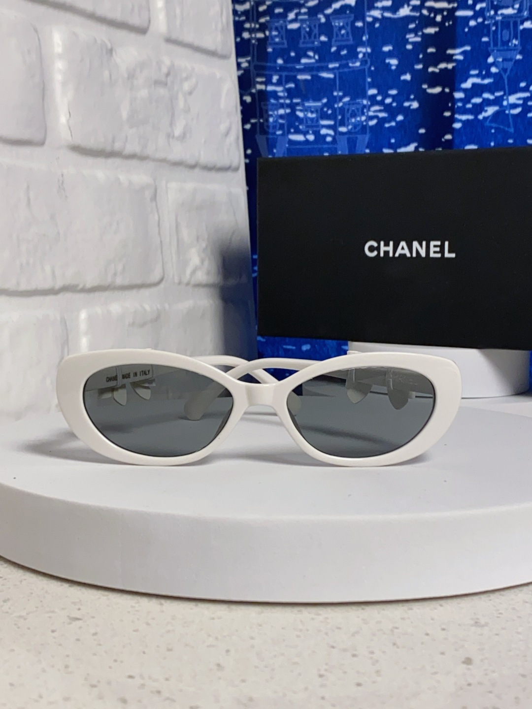 CHANEL シャネル サングラス フラットシェイプ かわいい フラットタイプ レディース 白色 多色展開 - 画像 5