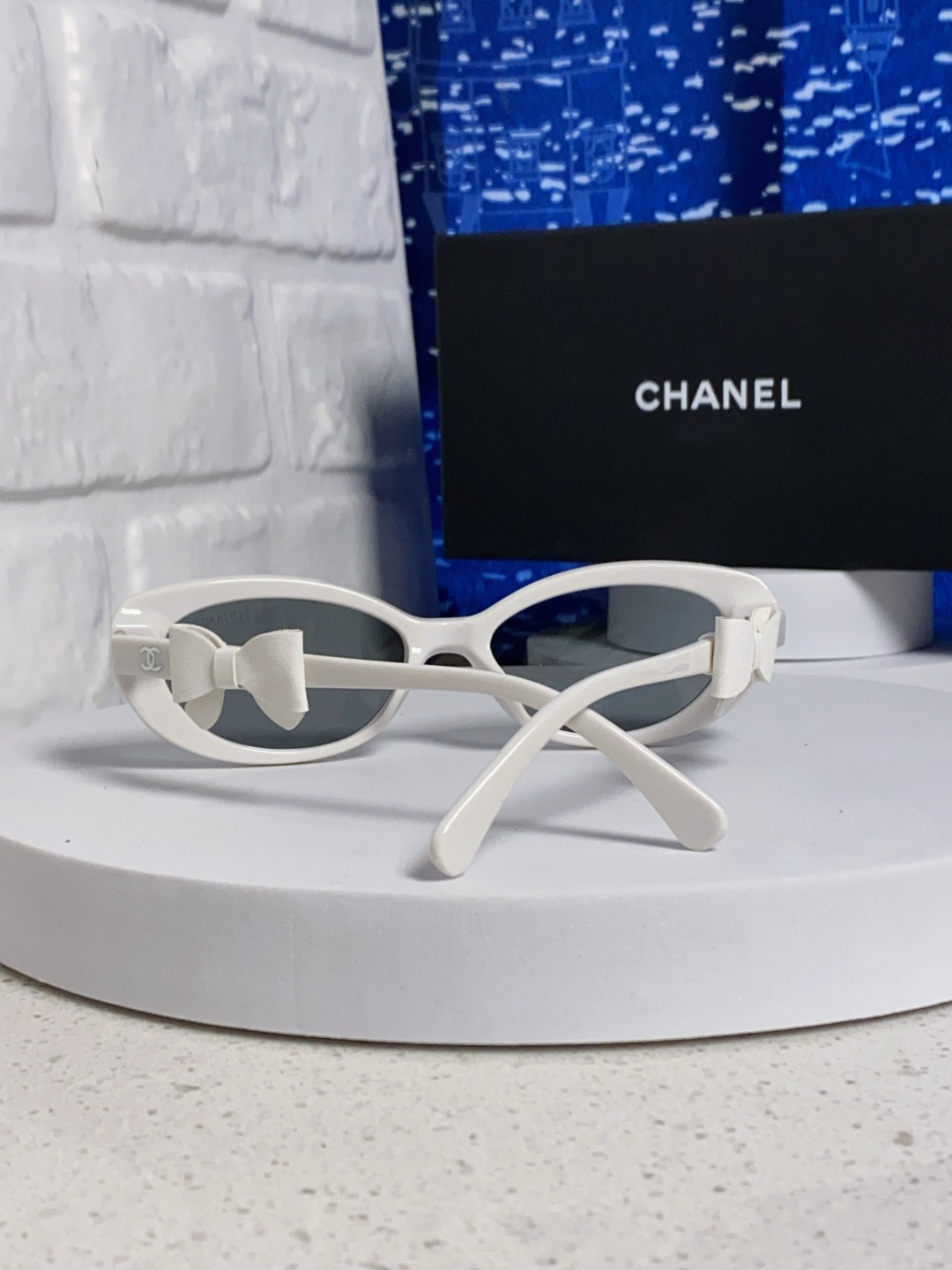 CHANEL シャネル サングラス フラットシェイプ かわいい フラットタイプ レディース 白色 多色展開 - 画像 6