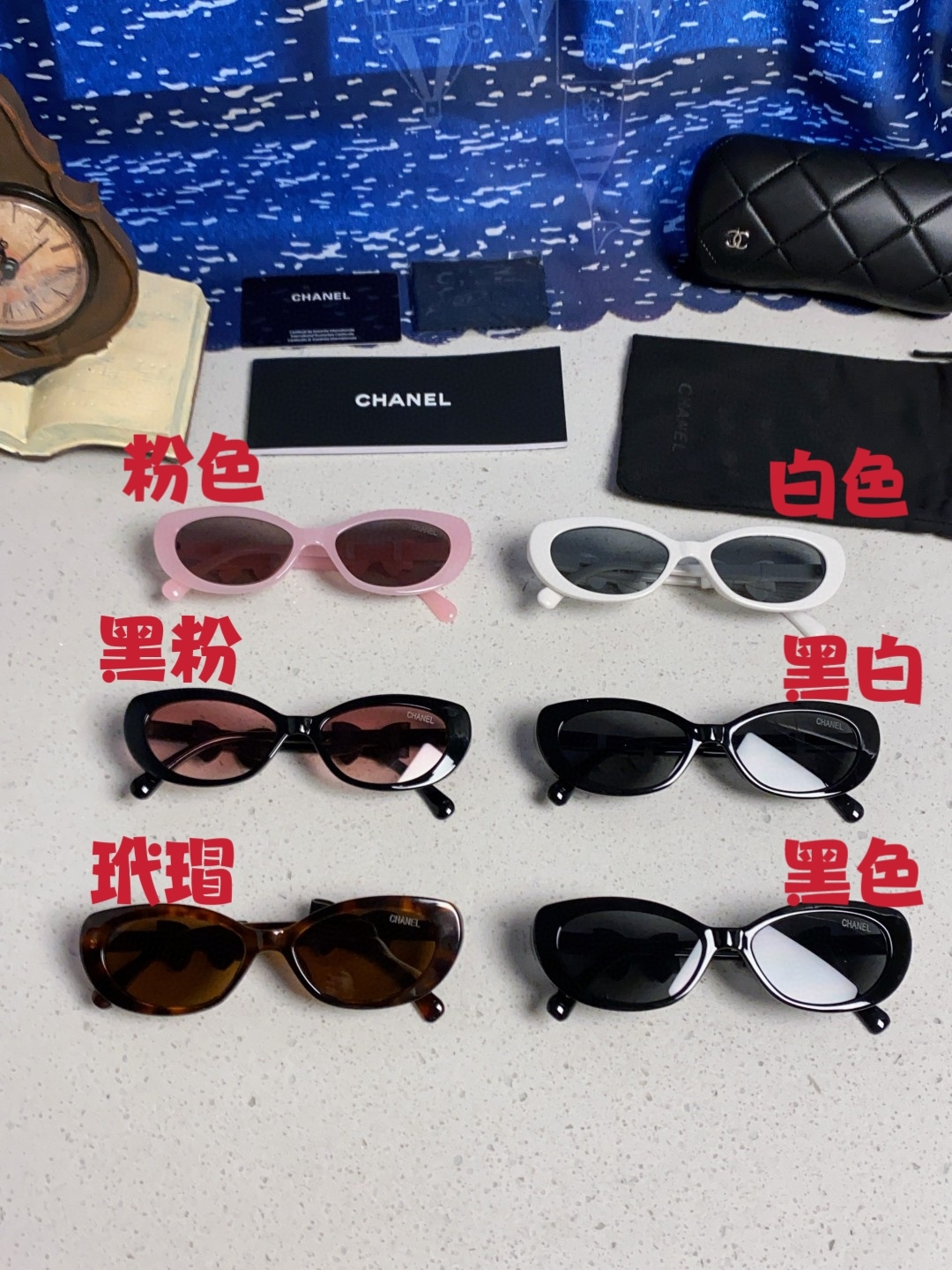 CHANEL シャネル サングラス フェイスサングラス フェイス ブランド レディース ブラック 多色展開 - 画像 4