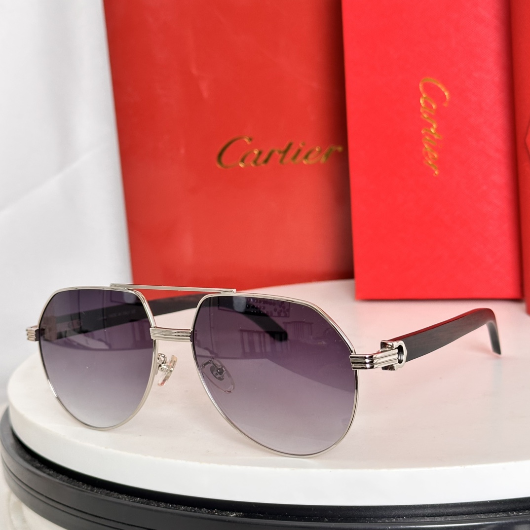 Cartier カルティエ サングラス CT0272 59口17-145 限定モデル メンズ ブラック レッド パープル 多色展開