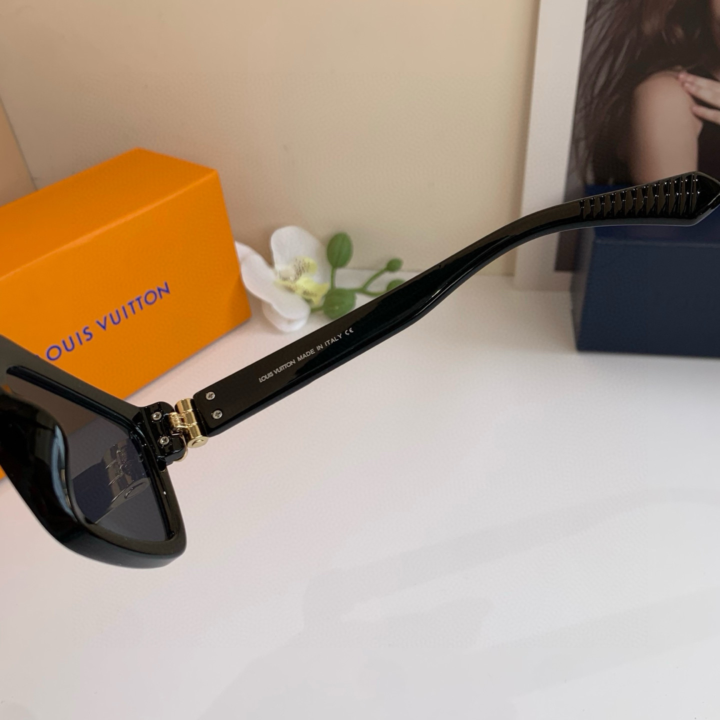 LOUIS VUITTON ルイヴィトン メガネ フレーム 太陽メガネ ブラック トレンディー 通勤 メンズ レディース - 画像 6