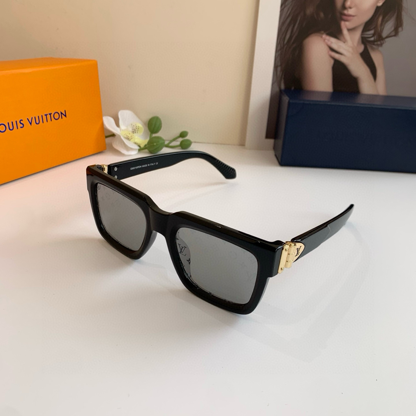 LOUIS VUITTON ルイヴィトン メンズ サングラス P140LV対応 フレームタイプ ブラック 通勤 人気モデル - 画像 2