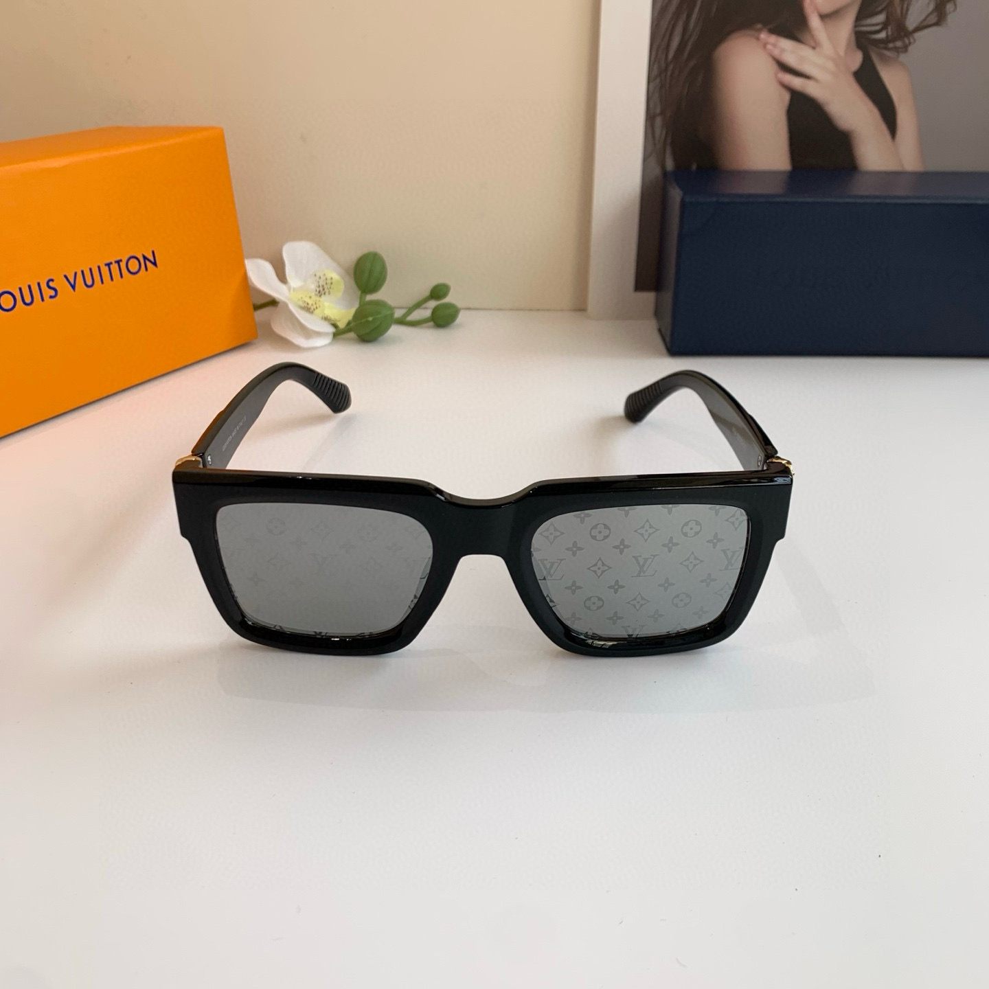 LOUIS VUITTON ルイヴィトン メンズ サングラス P140LV対応 フレームタイプ ブラック 通勤 人気モデル - 画像 3