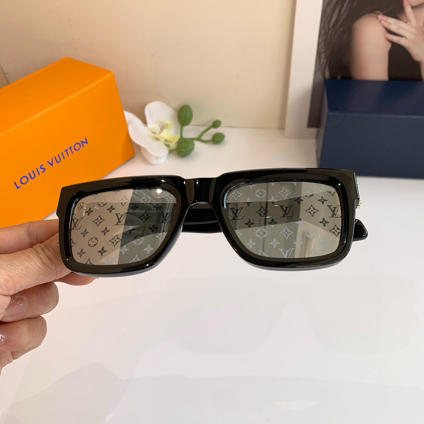 LOUIS VUITTON ルイヴィトン メンズ サングラス P140LV対応 フレームタイプ ブラック 通勤 人気モデル - 画像 4