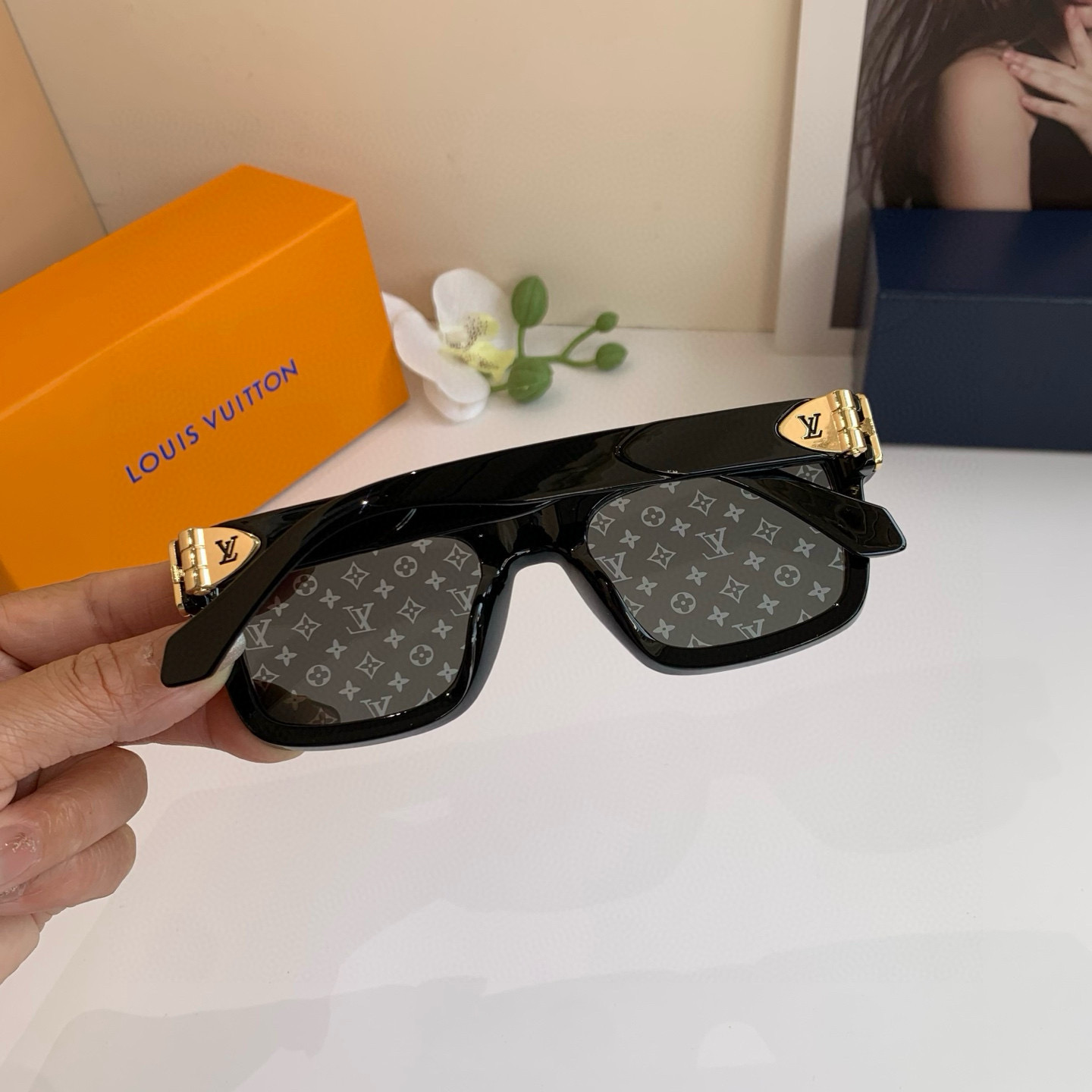 LOUIS VUITTON ルイヴィトン メンズ サングラス P140LV対応 フレームタイプ ブラック 通勤 人気モデル - 画像 5