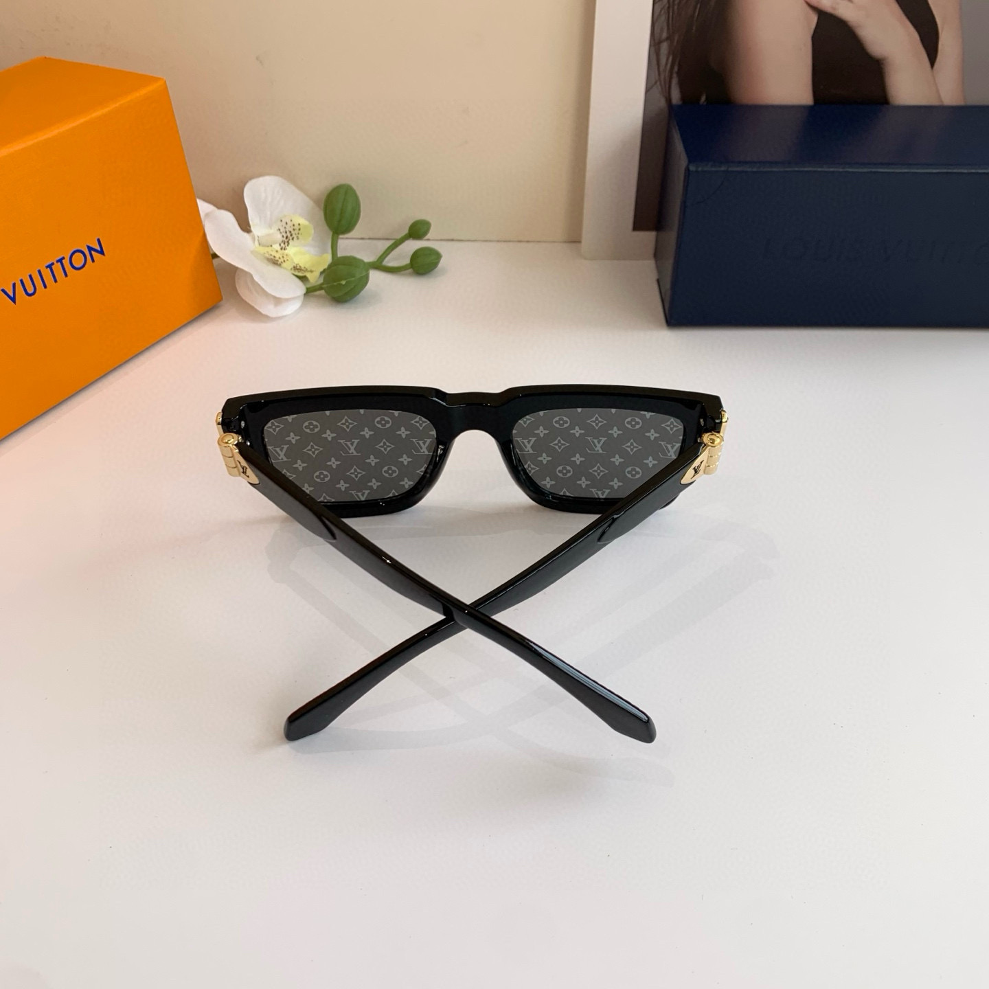 LOUIS VUITTON ルイヴィトン メンズ サングラス P140LV対応 フレームタイプ ブラック 通勤 人気モデル - 画像 7