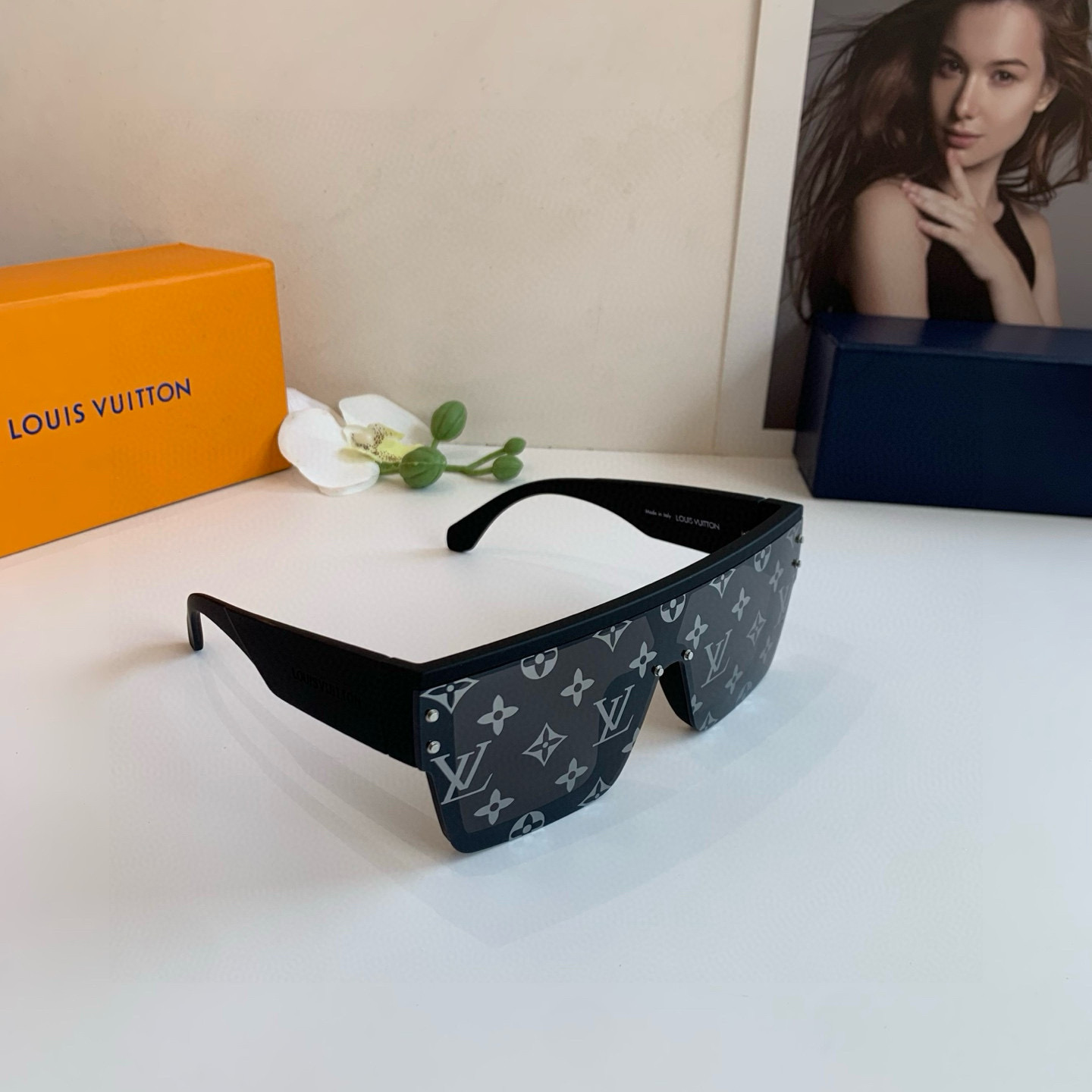 LOUIS VUITTON ルイヴィトン サングラス フレーム かっこいい メンズ レディース ブラック