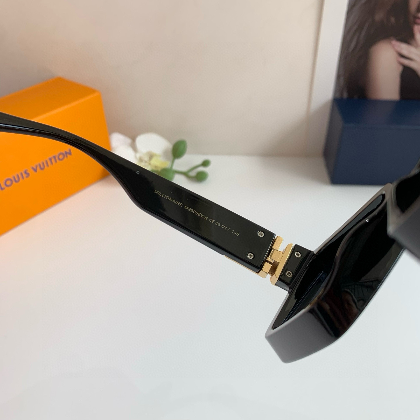 LOUIS VUITTON ルイヴィトン サングラス フレーム メンズ レディース ブラック ブラウン 2色展開 - 画像 8