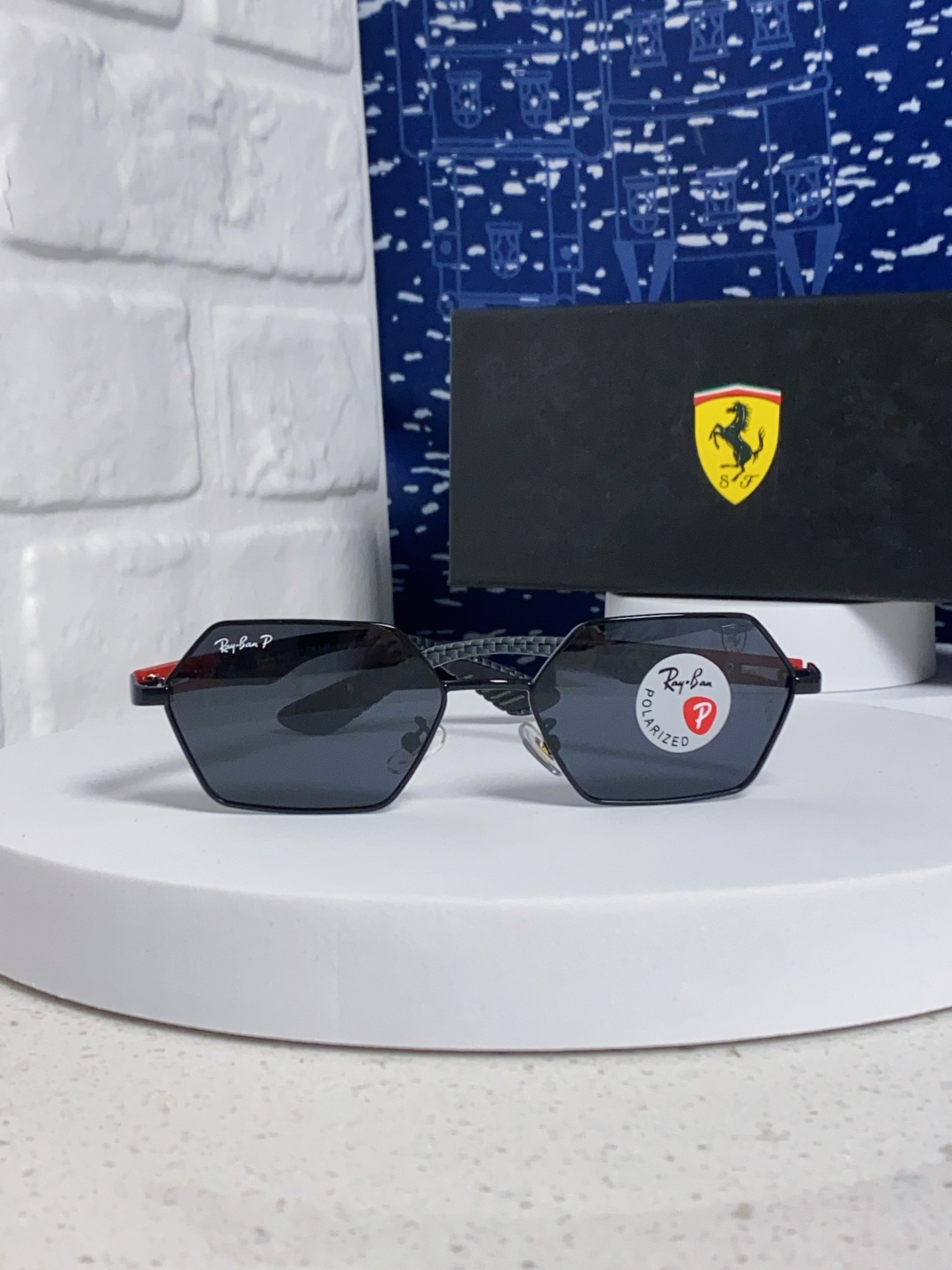 RAYBAN レイバーン メガネ サングラス RB3137 フェラーリ ポラライズド 男女兼用 プラスチック製 全6色展開 - 画像 5