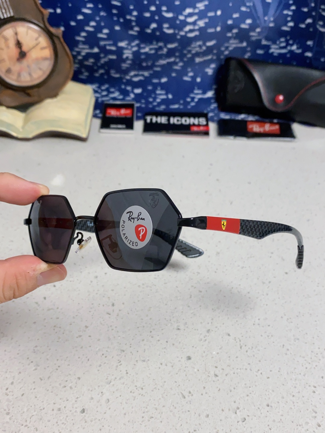 RAYBAN レイバーン メガネ サングラス RB3137 フェラーリ ポラライズド 男女兼用 プラスチック製 全6色展開 - 画像 9