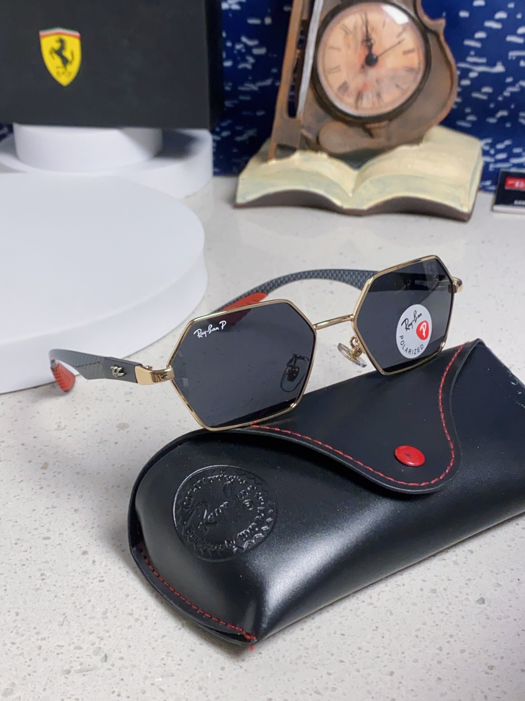 RAYBAN レイバン サングラス フェラーリ コラボ 2025年新作 偏光 メンズ レディース 男女兼用 全6色展開 RB3137 - 画像 2