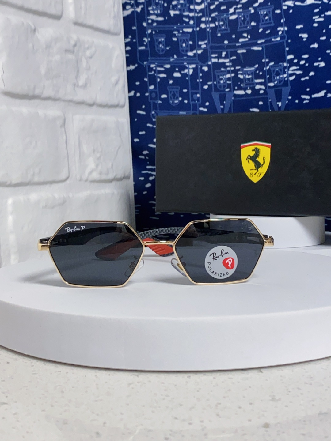 RAYBAN レイバン サングラス フェラーリ コラボ 2025年新作 偏光 メンズ レディース 男女兼用 全6色展開 RB3137 - 画像 5