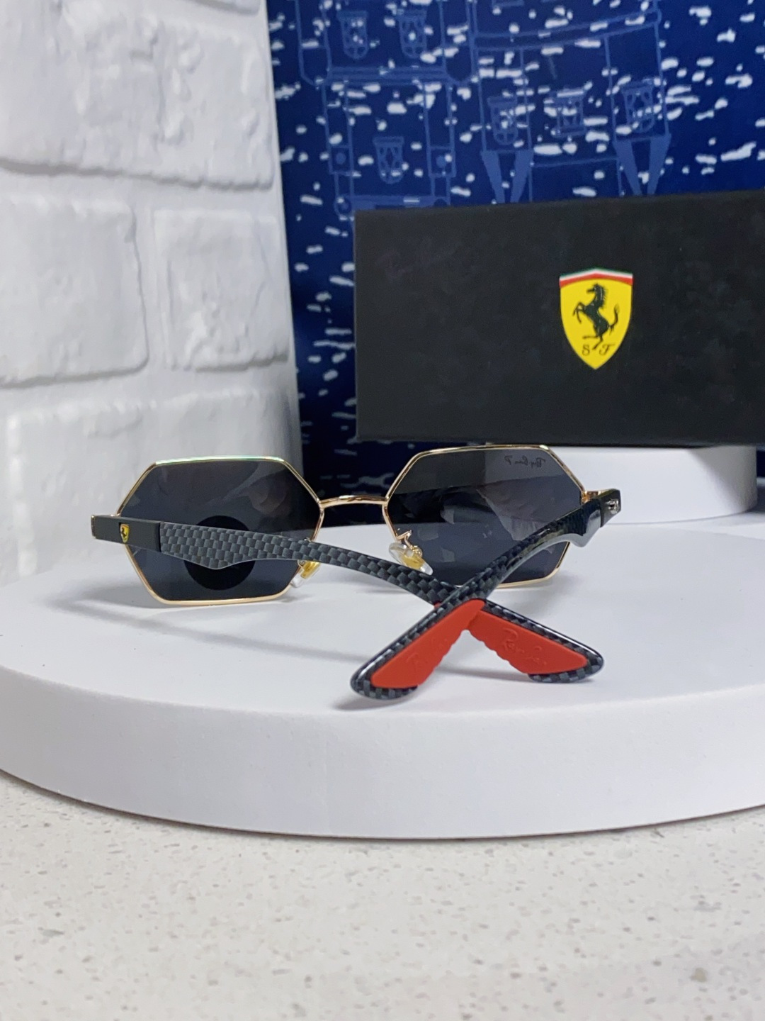 RAYBAN レイバン サングラス フェラーリ コラボ 2025年新作 偏光 メンズ レディース 男女兼用 全6色展開 RB3137 - 画像 6