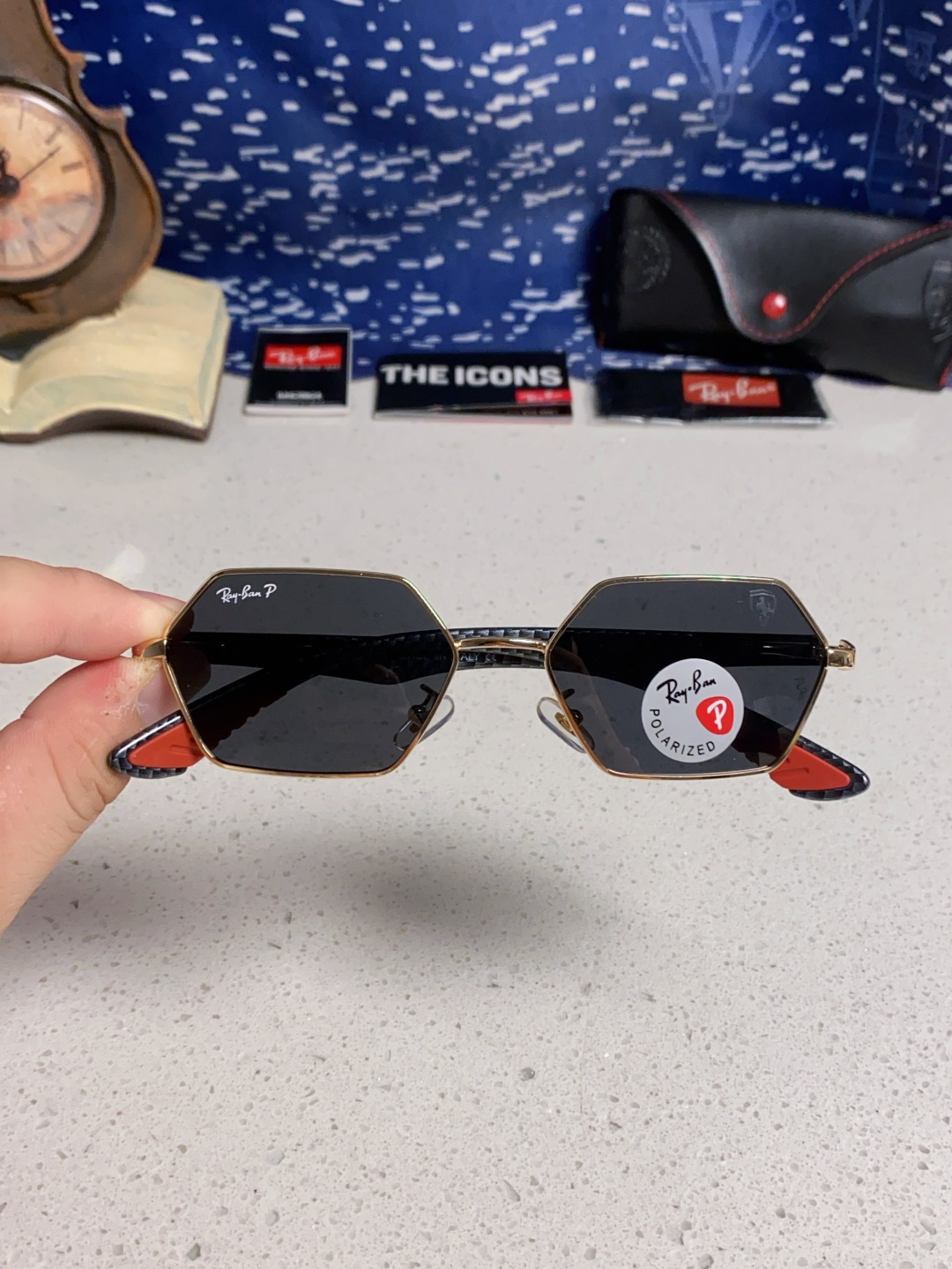 RAYBAN レイバン サングラス フェラーリ コラボ 2025年新作 偏光 メンズ レディース 男女兼用 全6色展開 RB3137 - 画像 7