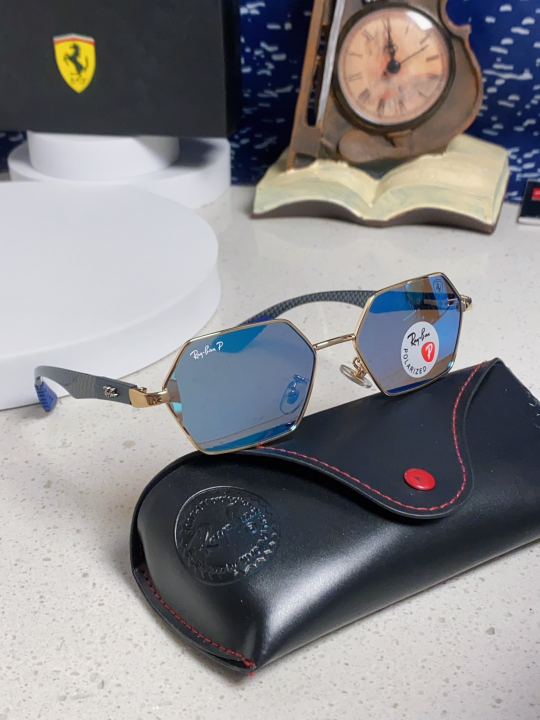 RAY-BAN レイバン サングラス メンズ レディース フラッグシップモデル 軽量 耐衝撃 偏光レンズ 通勤 男女兼用 ブルーレンズ 多色展開 RB3137 - 画像 2