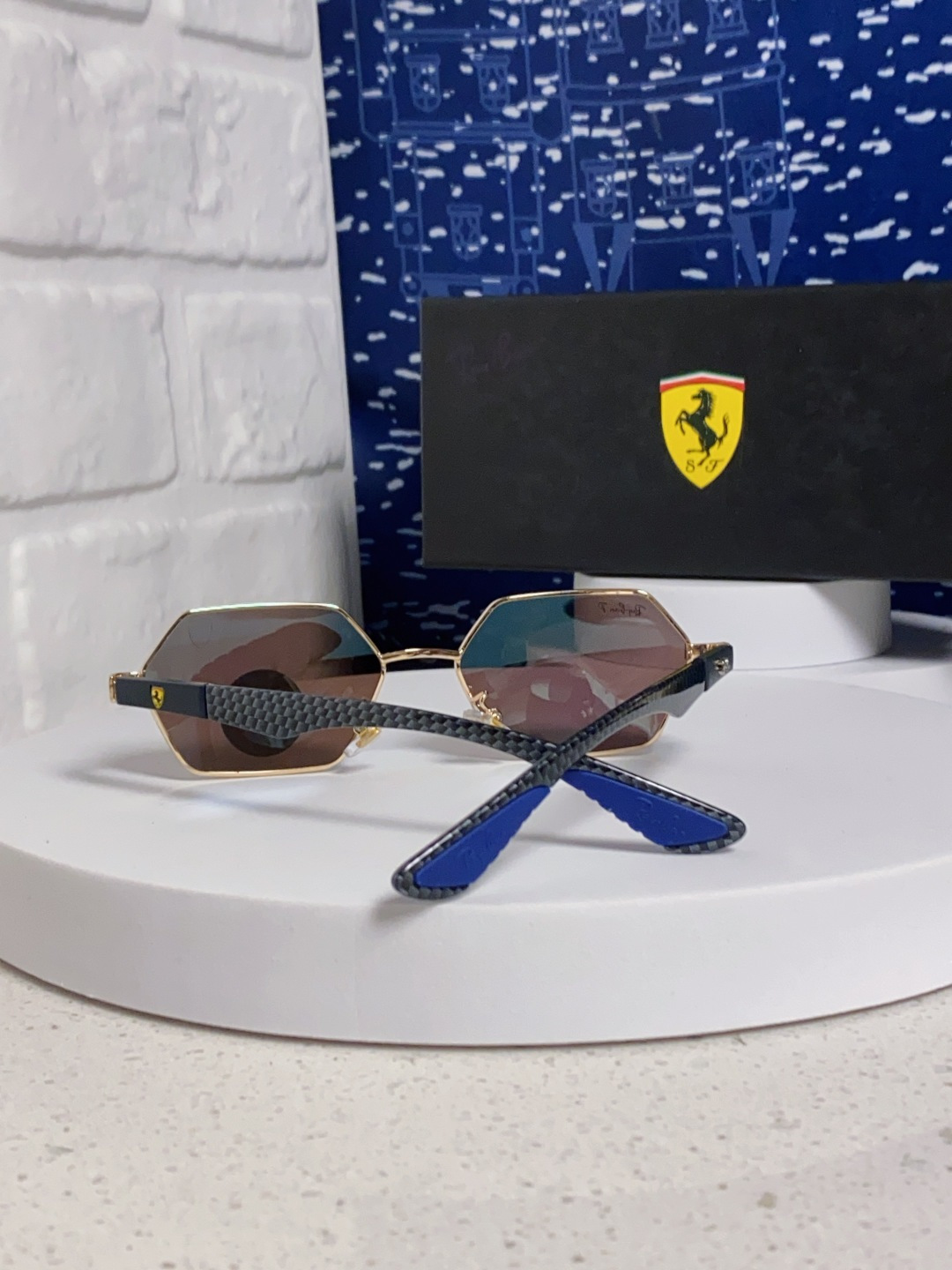 RAY-BAN レイバン サングラス メンズ レディース フラッグシップモデル 軽量 耐衝撃 偏光レンズ 通勤 男女兼用 ブルーレンズ 多色展開 RB3137 - 画像 6