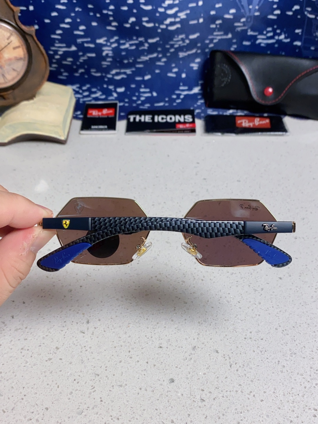 RAY-BAN レイバン サングラス メンズ レディース フラッグシップモデル 軽量 耐衝撃 偏光レンズ 通勤 男女兼用 ブルーレンズ 多色展開 RB3137 - 画像 8