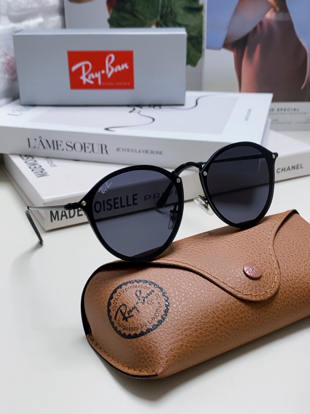 RAY-BAN レイバン サングラス RB3574 対応 メンズ レディース トレンド ブラック 多色展開 - 画像 9