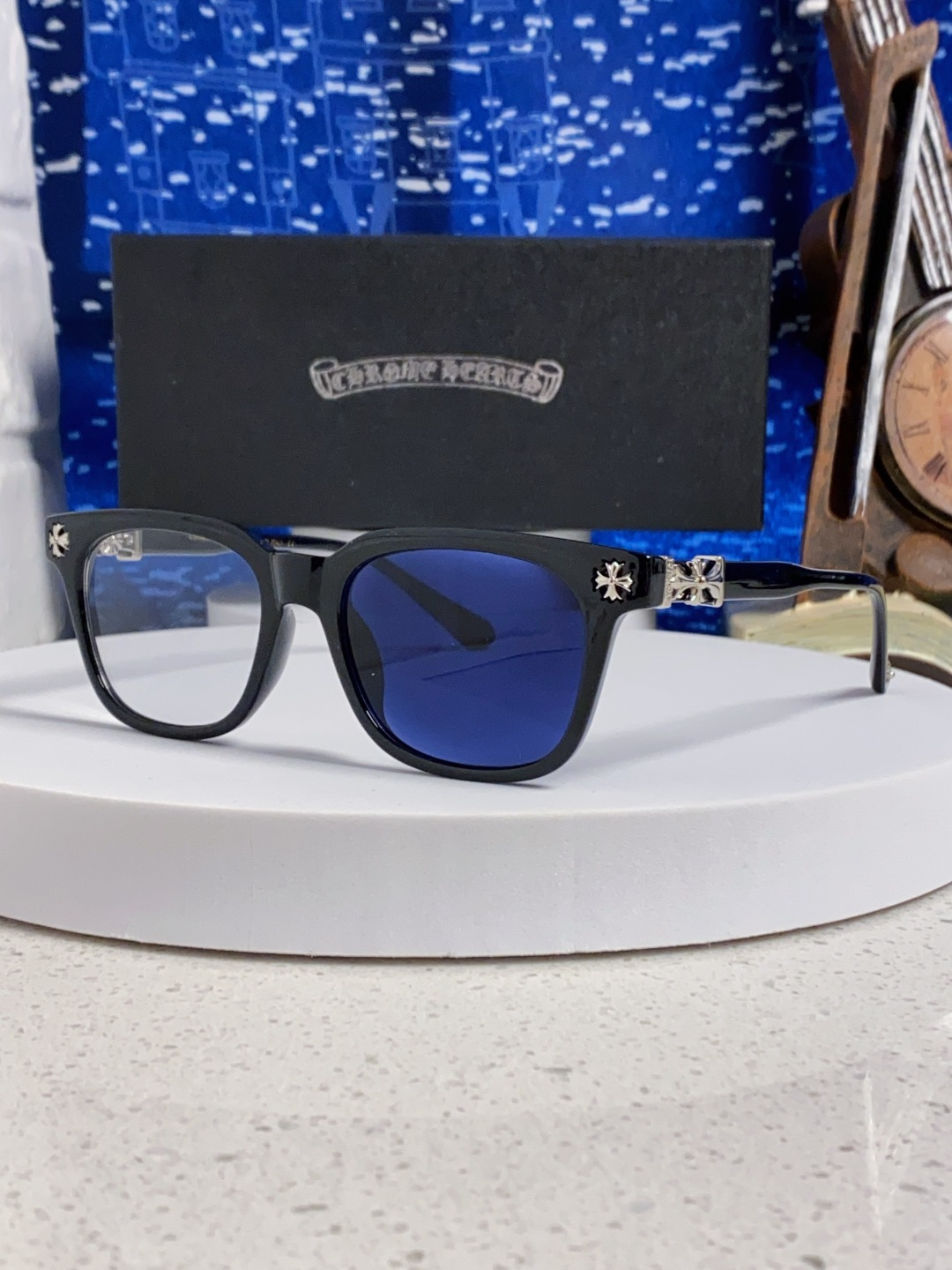 CHROME HEARTS クロムハーツ メガネ UV変色 高清 サングラス ブラック 多色展開