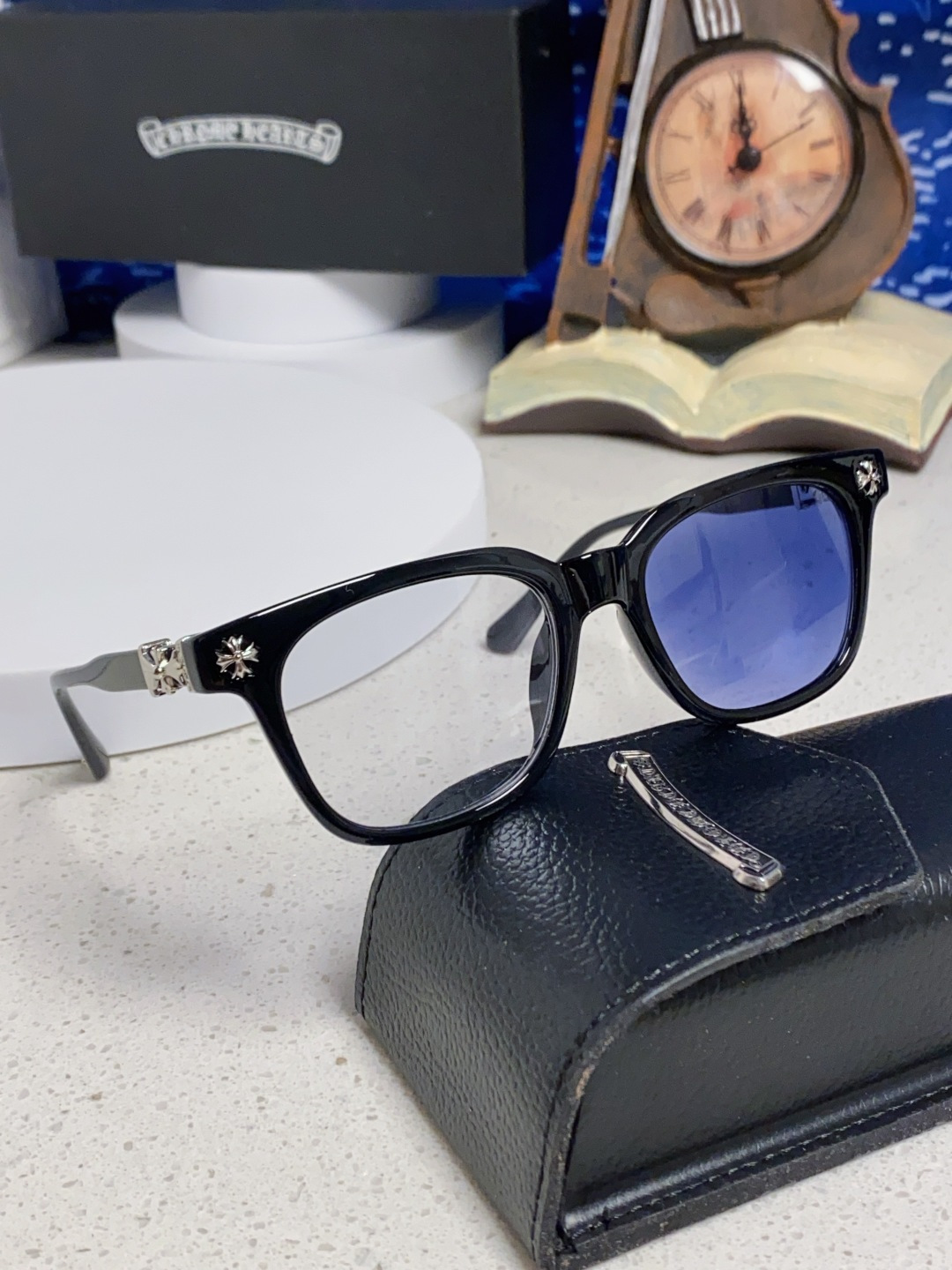 CHROME HEARTS クロムハーツ メガネ UV変色 高清 サングラス ブラック 多色展開 - 画像 2