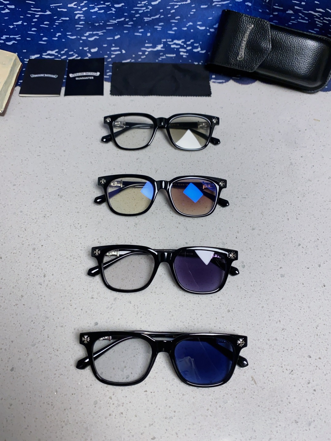 CHROME HEARTS クロムハーツ サングラス UV変色 高清 サングラス メンズ レディース ブラック 多色展開 - 画像 4