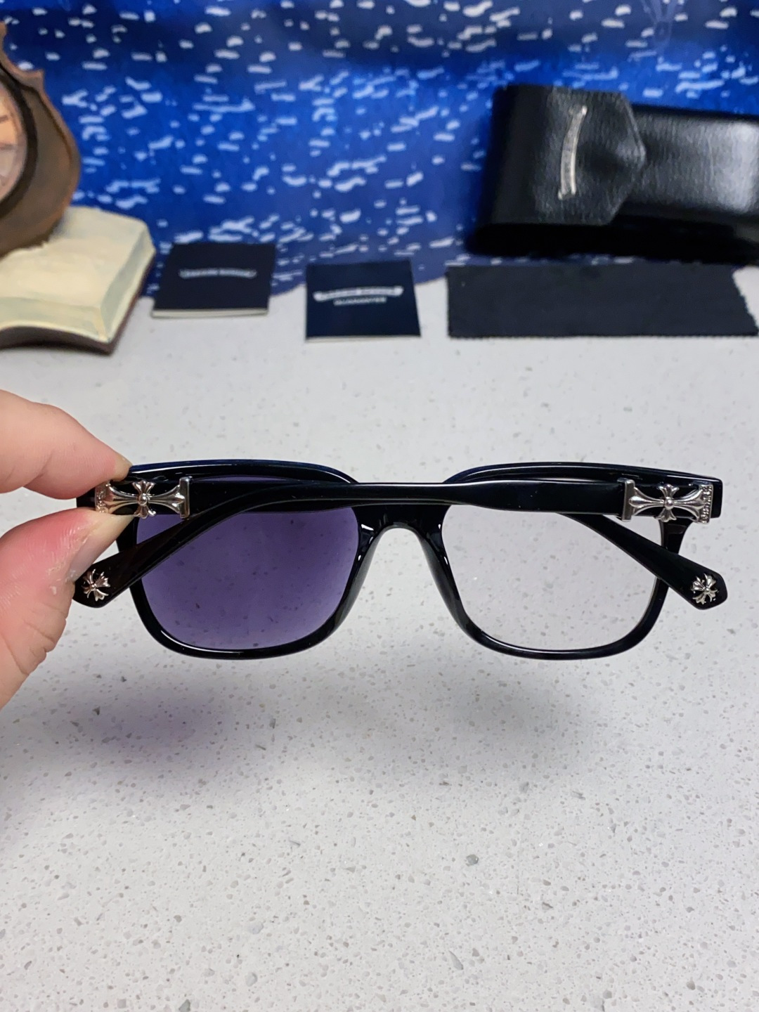 CHROME HEARTS クロムハーツ サングラス UV変色 高清 サングラス メンズ レディース ブラック 多色展開 - 画像 9