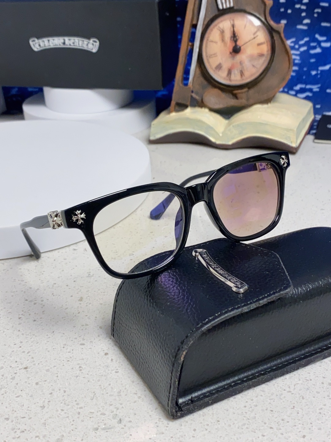 CHROME HEARTS クロムハーツ サングラス UV変色 フラットメタル メンズ レディース ブラック 多色展開 - 画像 2