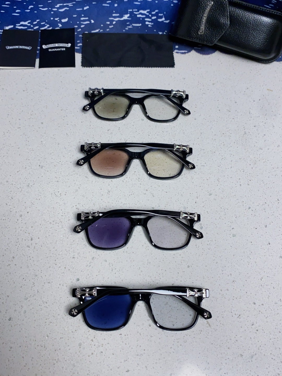 CHROME HEARTS クロムハーツ サングラス UV変色 フレーム 19-138 メンズ レディース ブラック 多色展開 - 画像 3