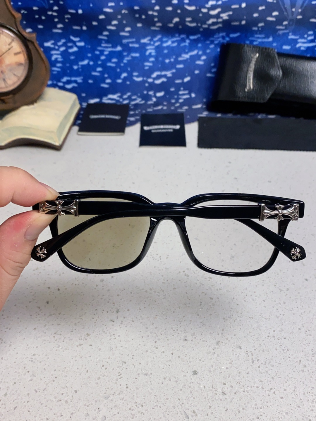 CHROME HEARTS クロムハーツ サングラス UV変色 フレーム 19-138 メンズ レディース ブラック 多色展開 - 画像 9