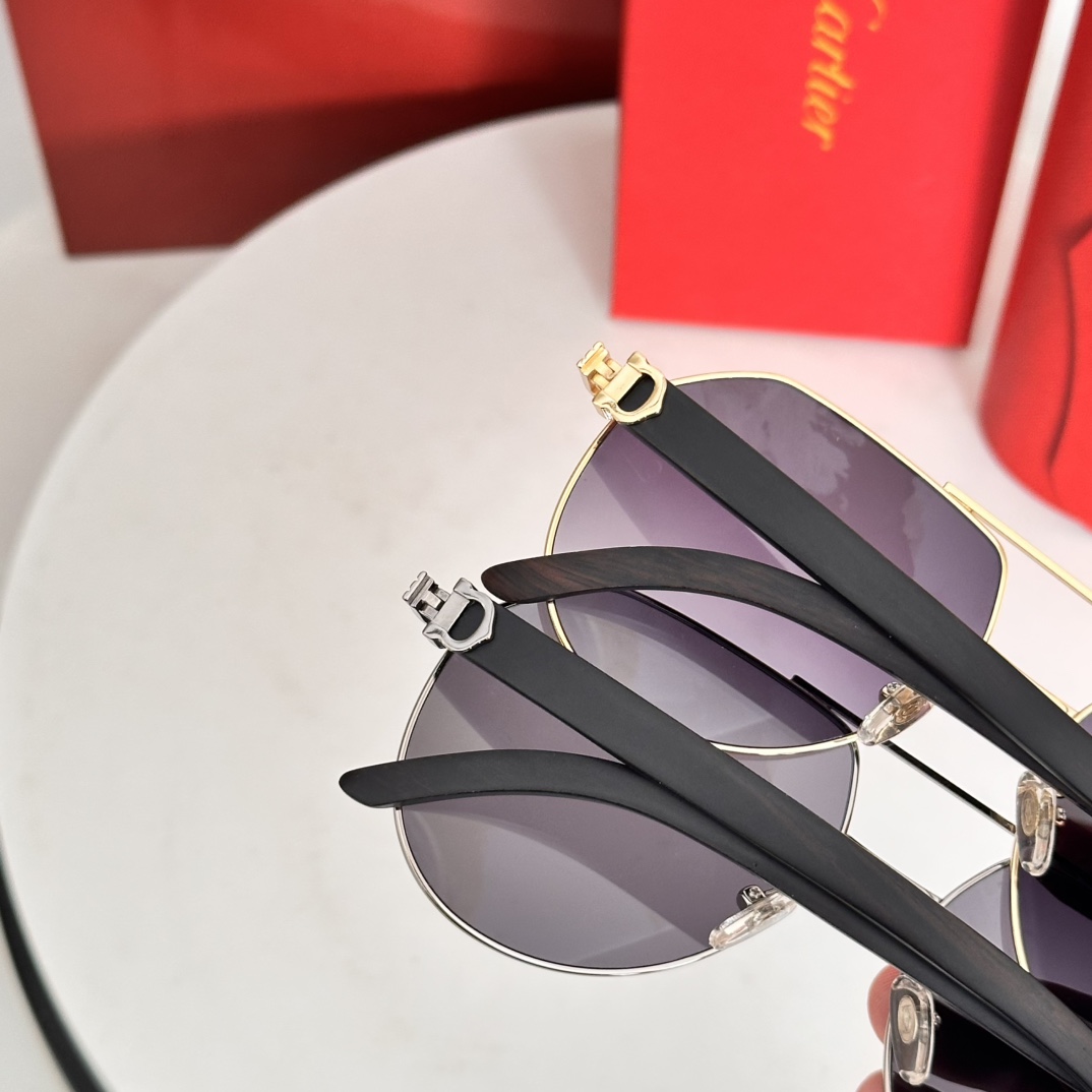 CARTIER カルティエ サングラス CT0272 59口17-145 男性用 メンズ 金属フレーム 6色展開 - 画像 2