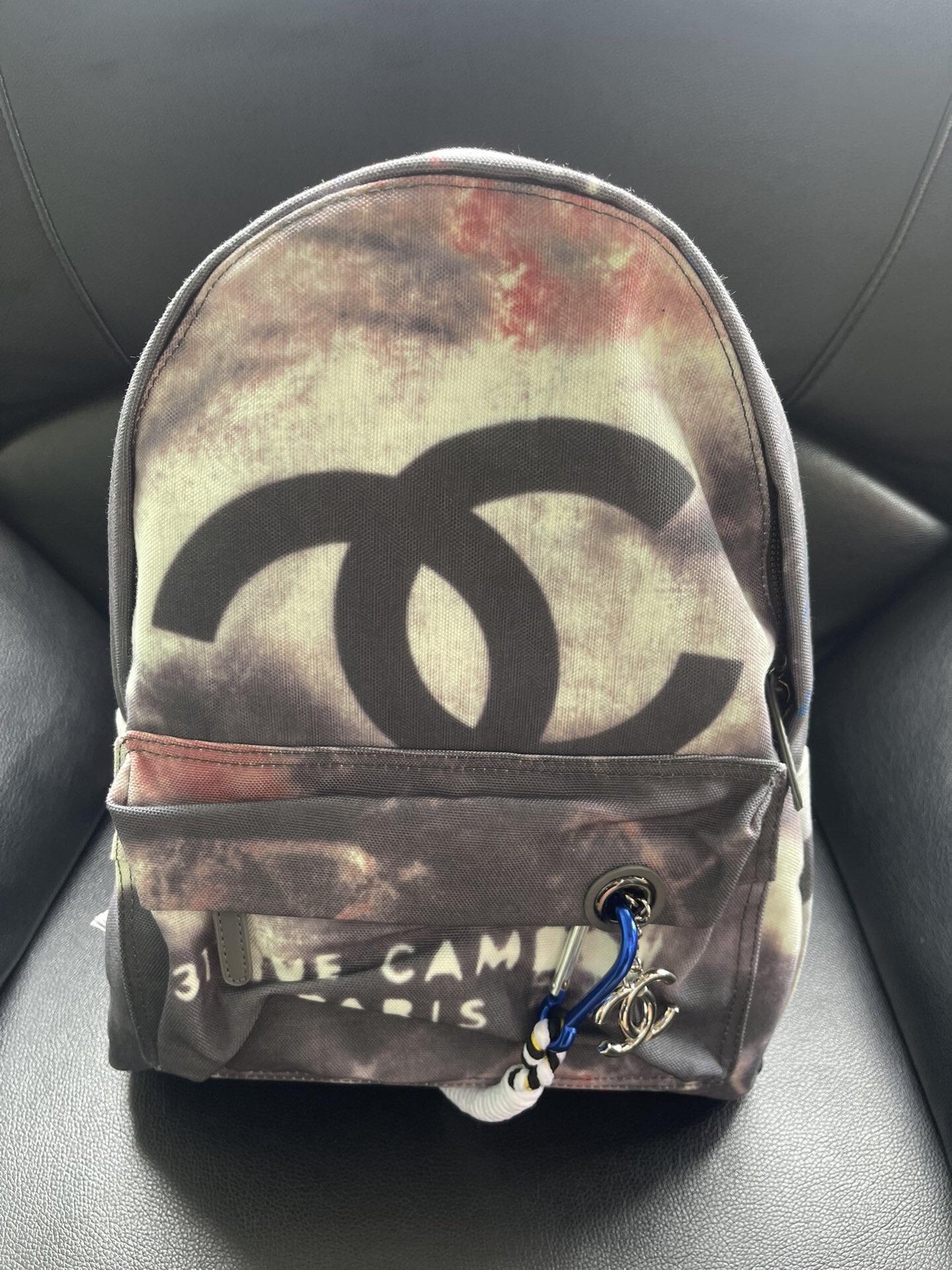 CHANEL シャネル 　アクト2コレクション　グラフィティリュック　キャンバス　バッグ ブラック デザイン - 画像 7