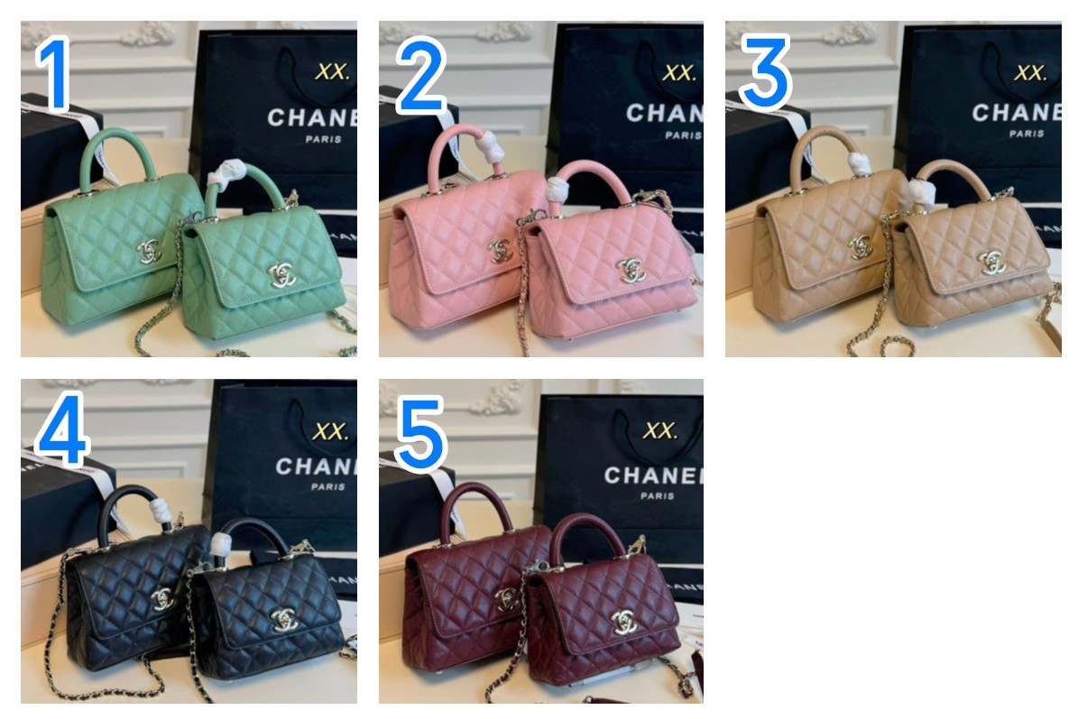 CHANELシャネル ココハンドルキャビンバッグ 5色入 2way Coco Handleショルダーバッグハンドバッグ 💎