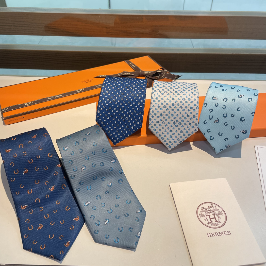 H織り ネクタイ ヘレズ風 プレゼント 衣装 高級シルク調 光沢 ネイビー - 画像 3