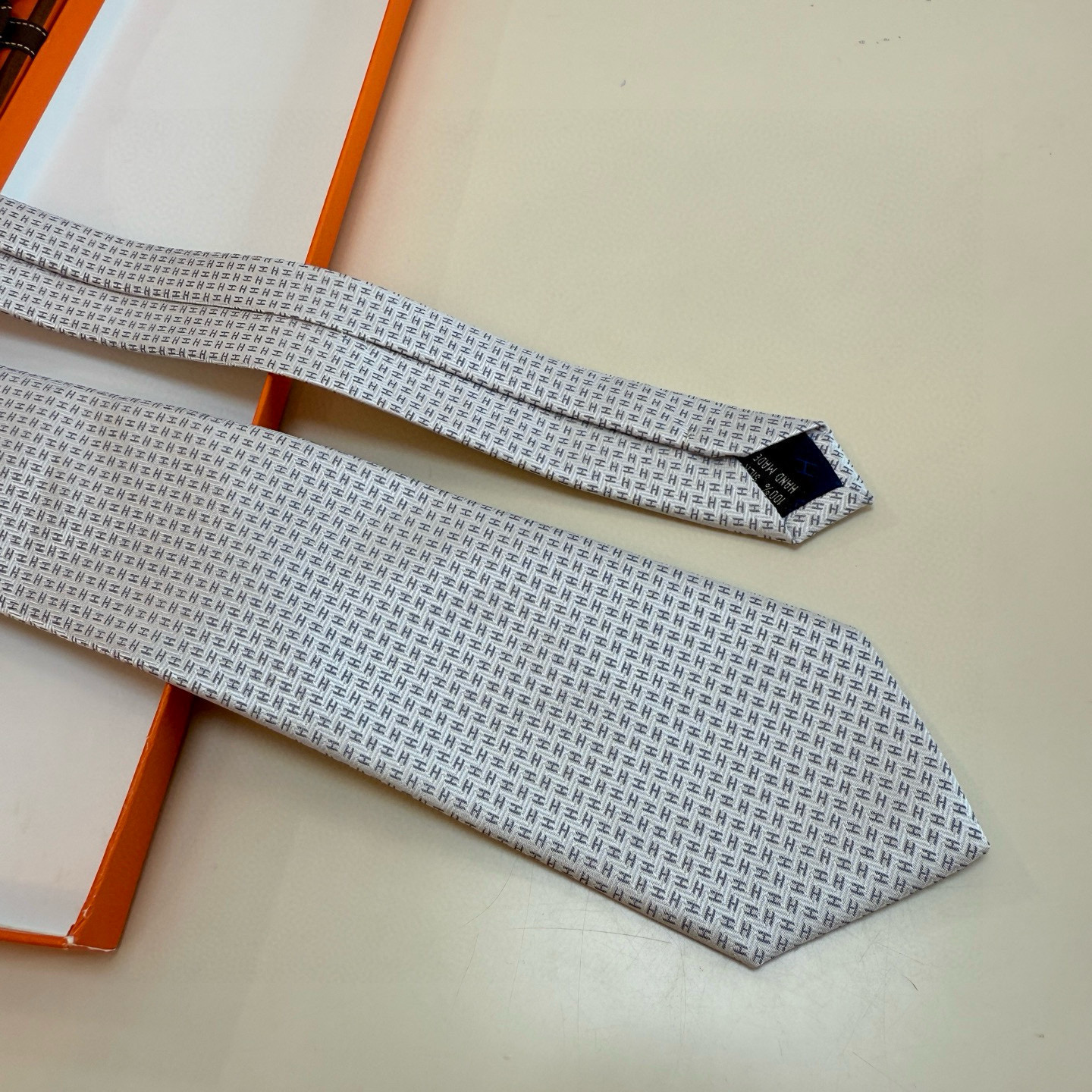 H織り ネクタイ ハイブランド調 結婚式 ホスト 衣装 高級シルク調 光沢 水色 - 画像 8