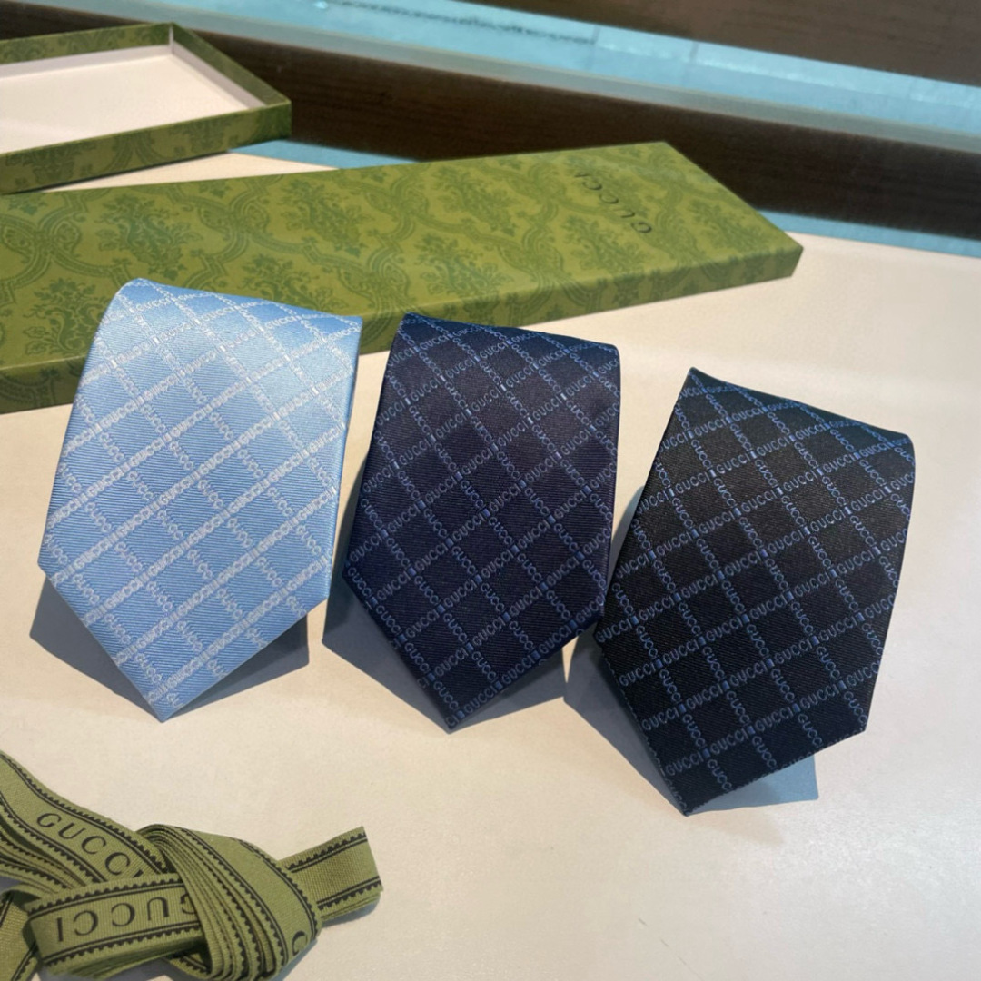 GG柄 ネクタイ グッチ調 結婚式 ホスト 衣装 高級シルク調 光沢 水色