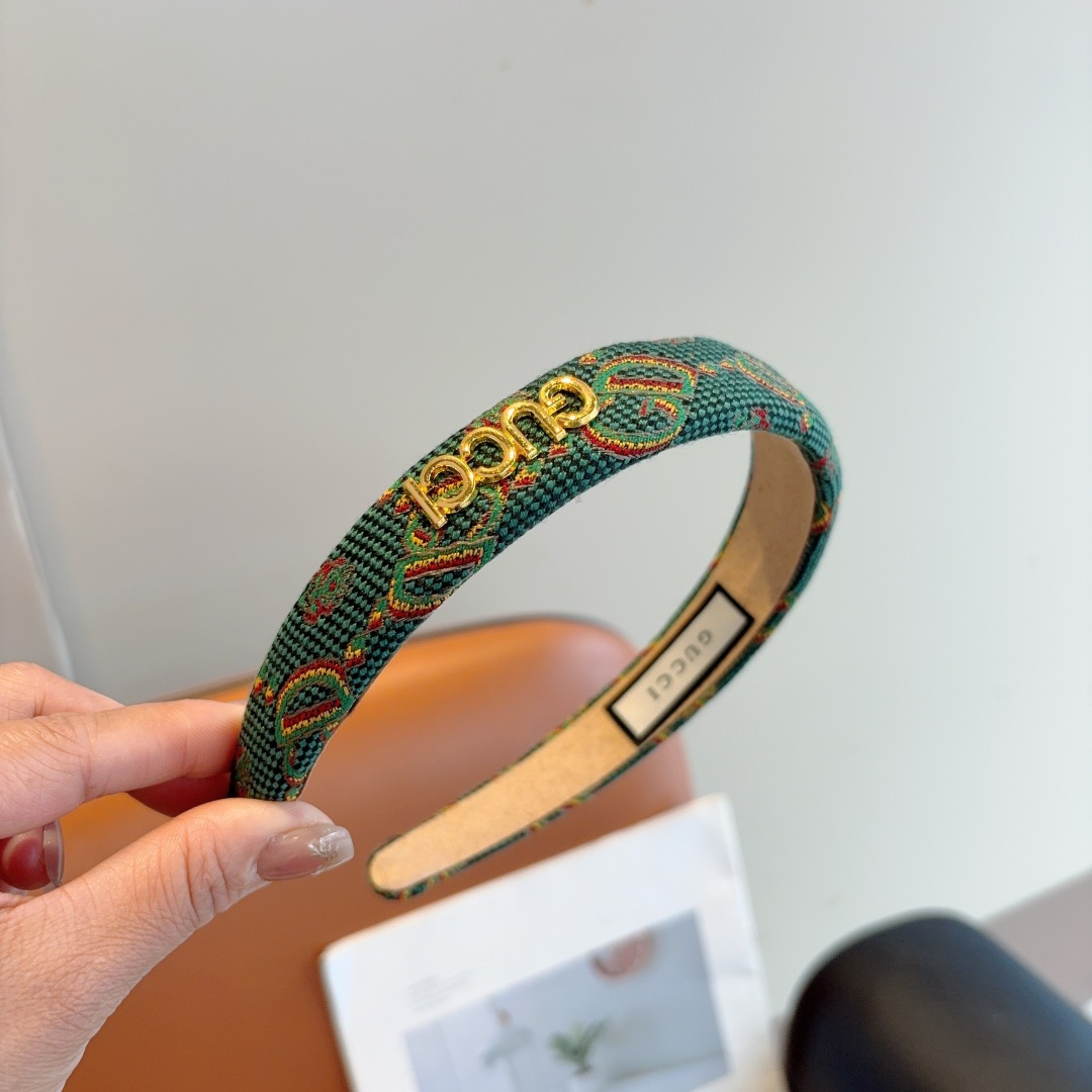 GUCCI グッチ ヘアアクセサリー ファブリックヘッドバンド プリント柄 全3色 - 画像 4