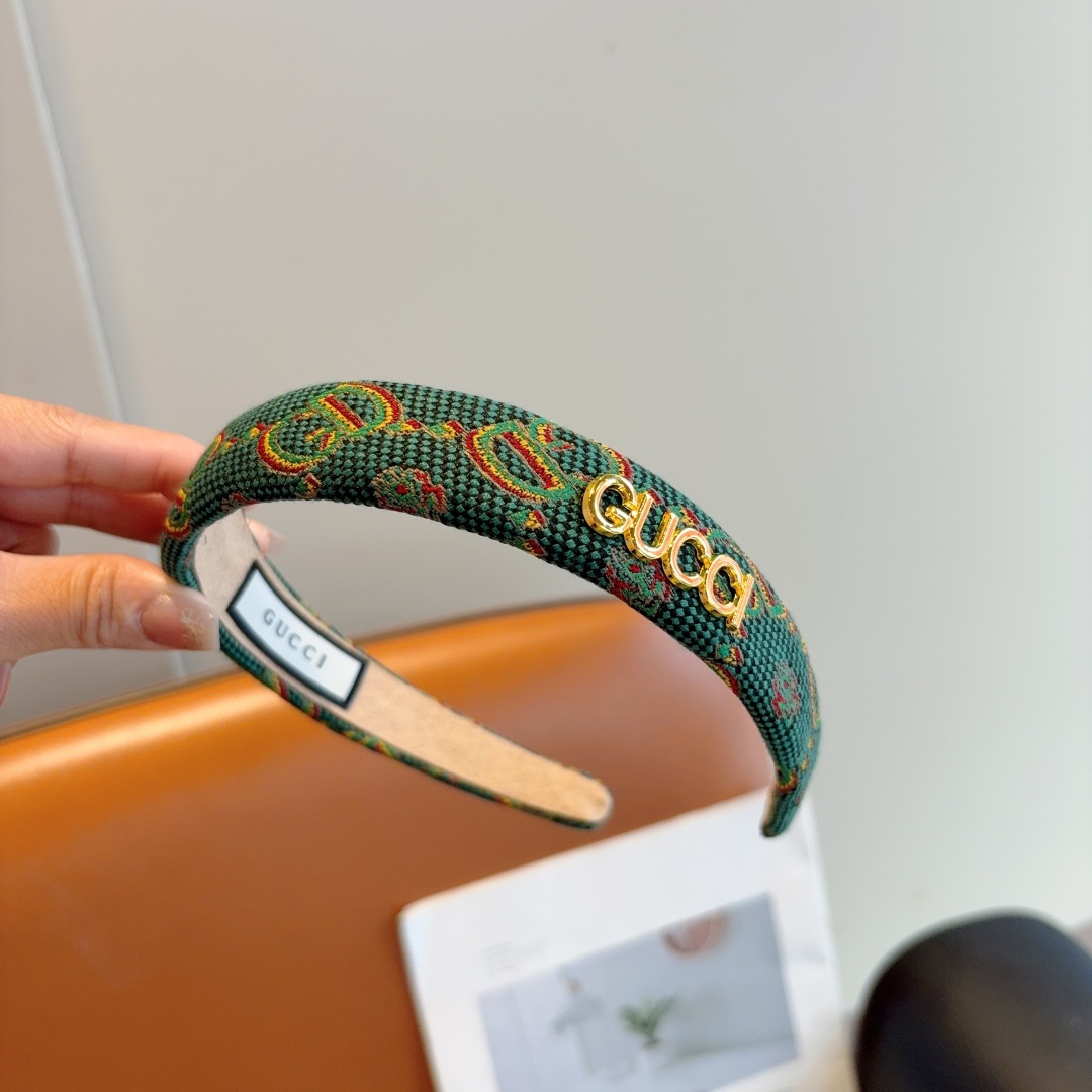 GUCCI グッチ ヘアアクセサリー ファブリックヘッドバンド プリント柄 全3色 - 画像 5