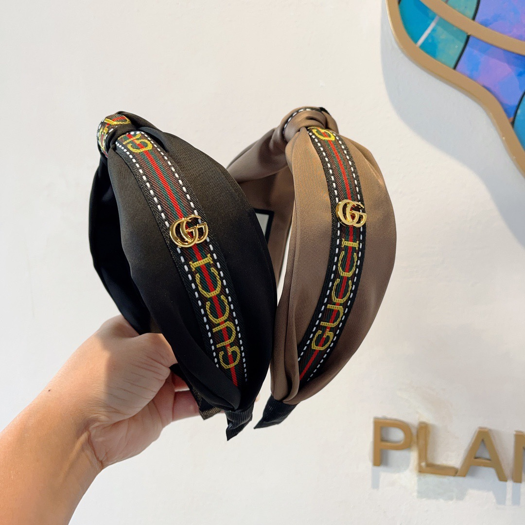 GUCCI グッチ ヘアバンド ファッション ブランド アクセサリー ブラック 全2色 - 画像 9