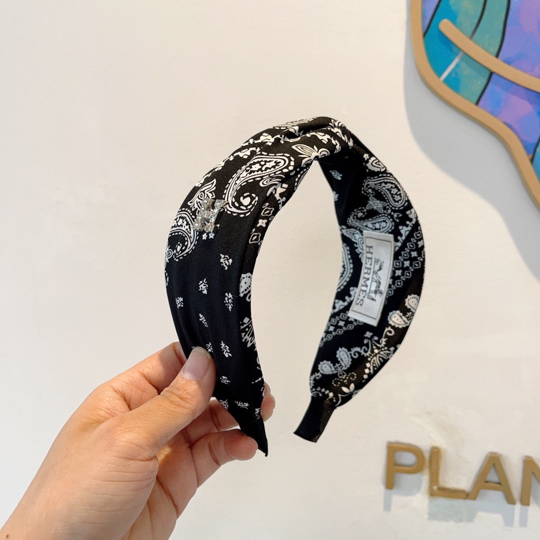 HERMES ランバンスタイル ヘアバンド バンド ディオール ブラック