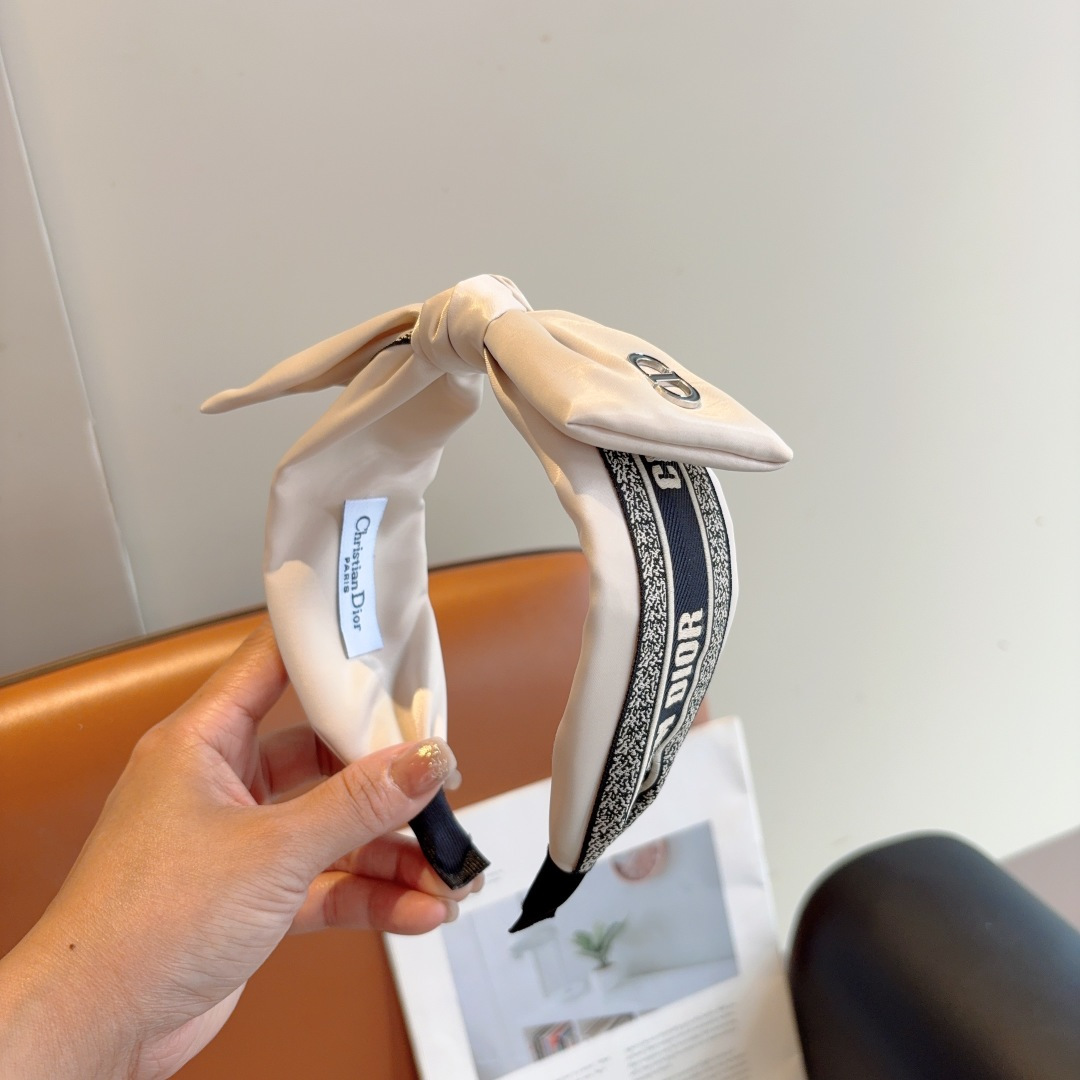 DIOR ディオール ヘアバンド ファッション バンド ブラック ホワイト 全2色 - 画像 2