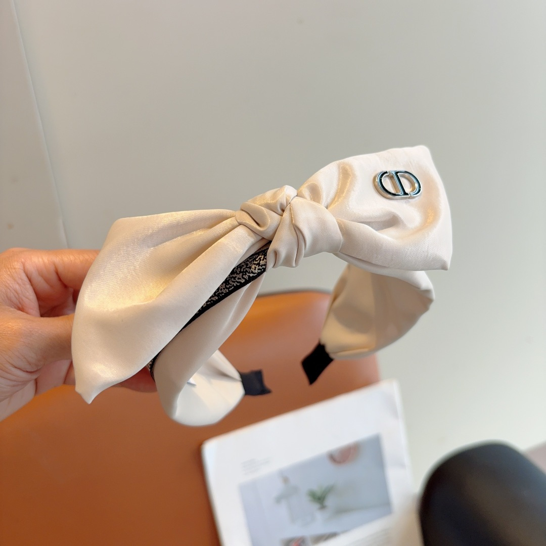 DIOR ディオール ヘアバンド ファッション バンド ブラック ホワイト 全2色 - 画像 5