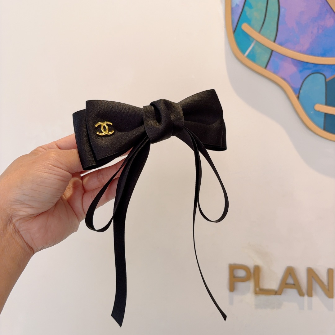 CHANEL シャネル ヘアクリップ ファッション ブランド 大ぶり かわいい ブラック - 画像 2