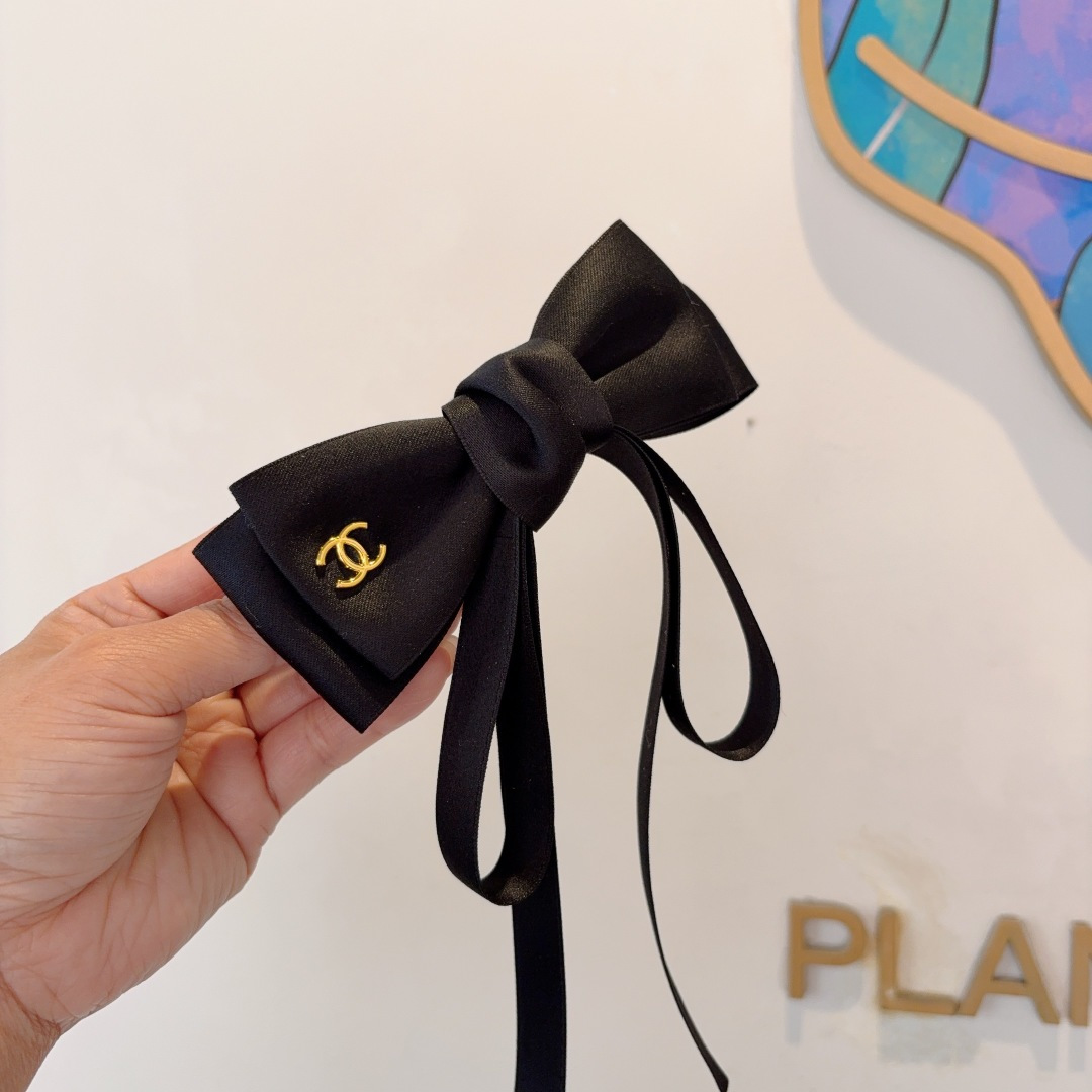 CHANEL シャネル ヘアクリップ ファッション ブランド 大ぶり かわいい ブラック - 画像 3