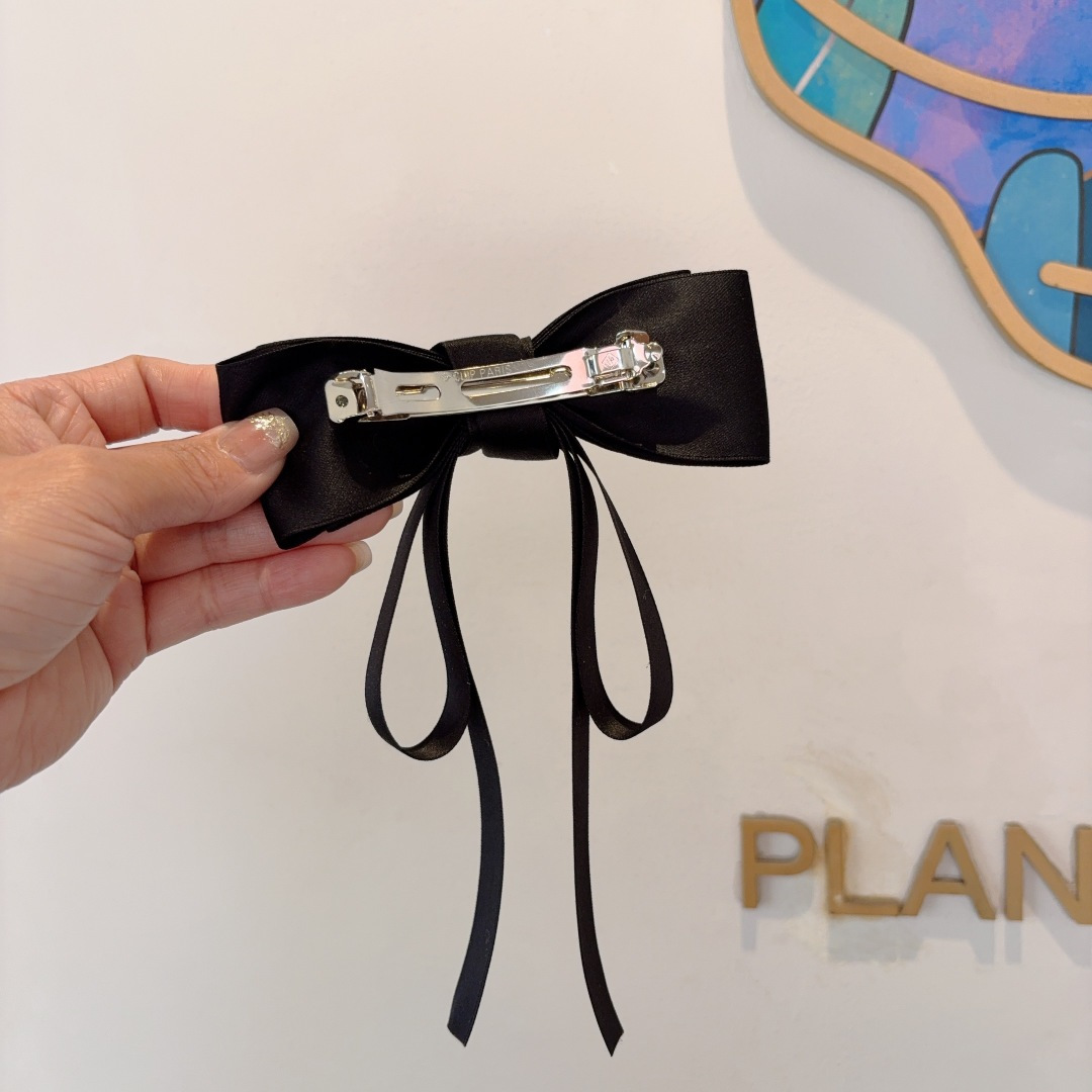 CHANEL シャネル ヘアクリップ ファッション ブランド 大ぶり かわいい ブラック - 画像 5