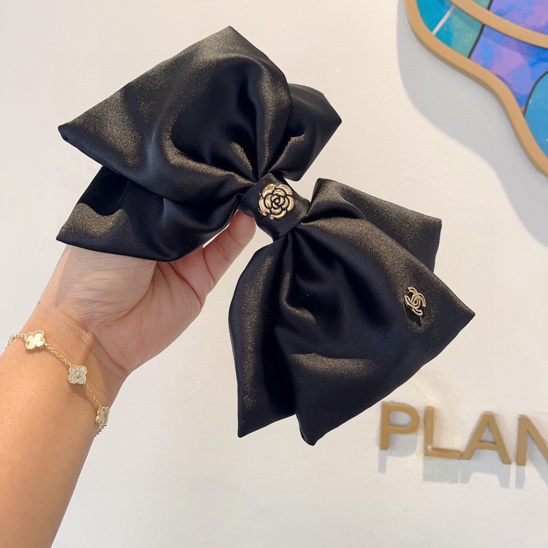 CHANEL シャネル ヘアアクセサリー ヘアピン フラットヘアクリップ ブラック - 画像 2