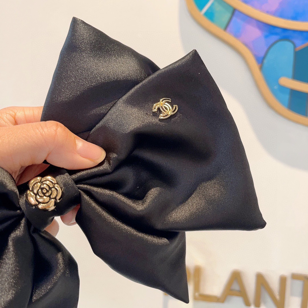 CHANEL シャネル ヘアアクセサリー ヘアピン フラットヘアクリップ ブラック - 画像 4