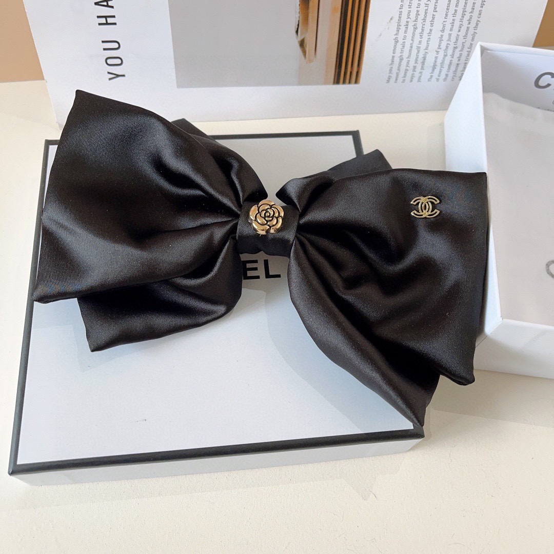 CHANEL シャネル ヘアアクセサリー ヘアピン フラットヘアクリップ ブラック - 画像 7